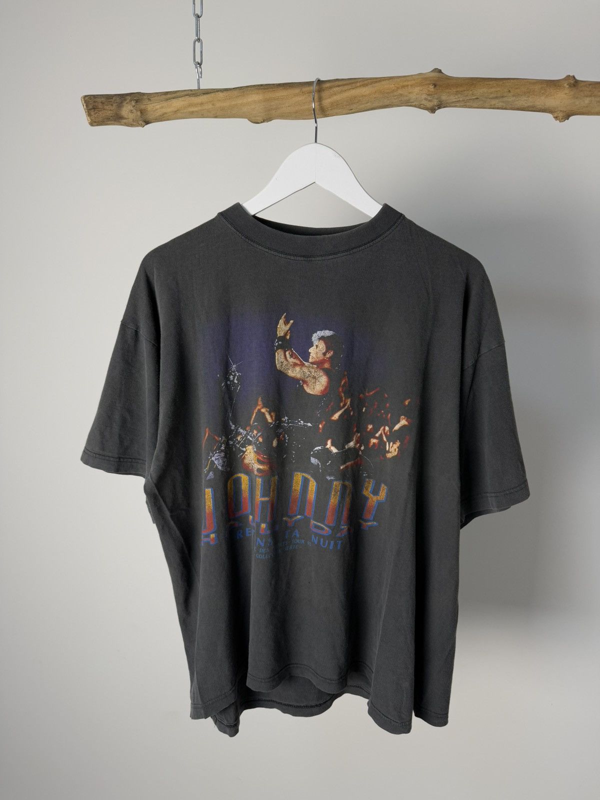 Johnny Hallyday Vintage 1993 Tour T-Shirt Band Tee