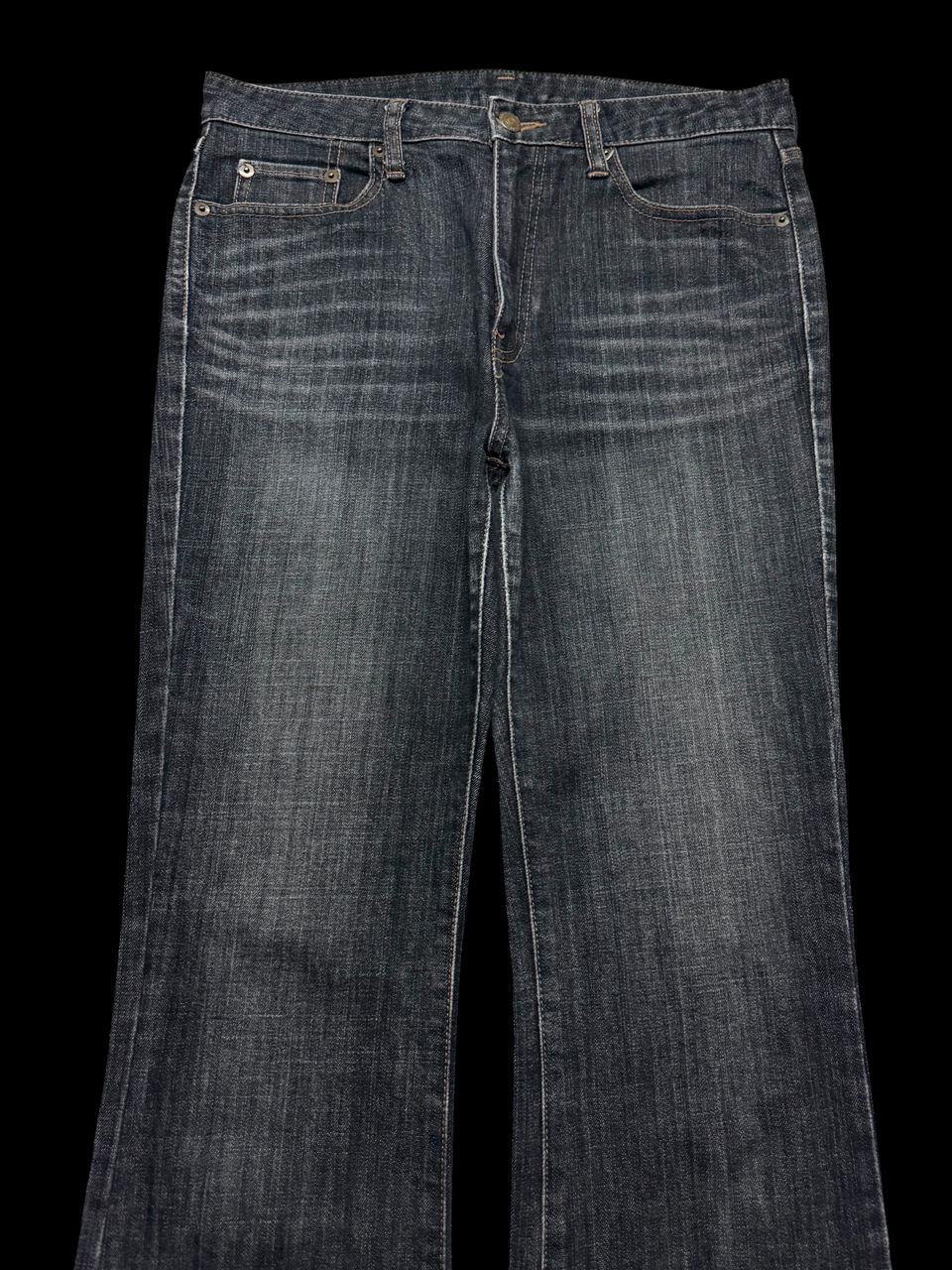 Jun Takahashi 💥Flare💥90s Style Uniqlo Whisker Clawmark Bootcut Dark Jeans Size US 30 / EU 46 - 3 Thumbnail