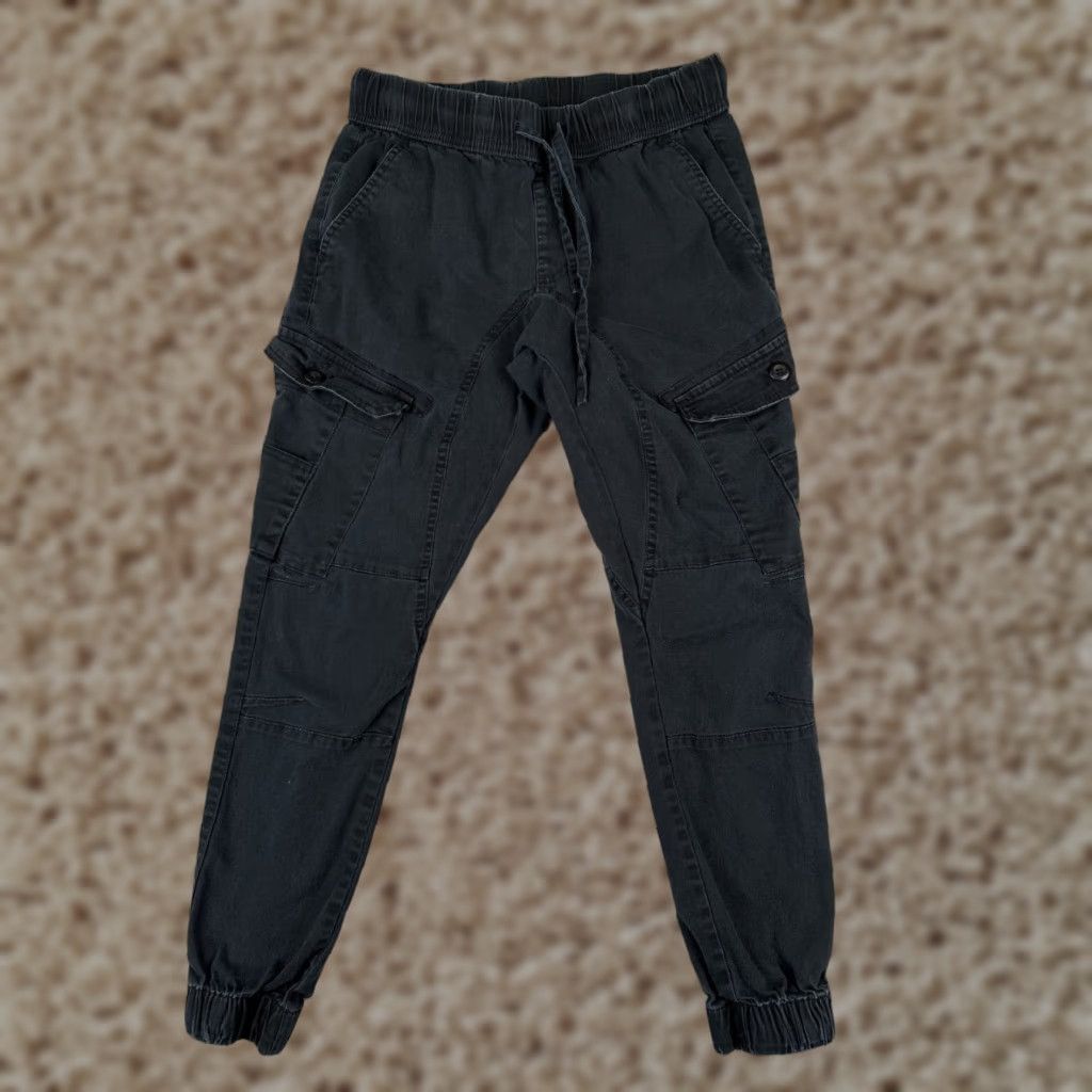 Cotton On Cotton On Womens Jeans Pants Tapered Cargo Black Cotton Blend 90s Army Style Smal 30x26 Size 28" / US 6 / IT 42 - 1 Thumbnail
