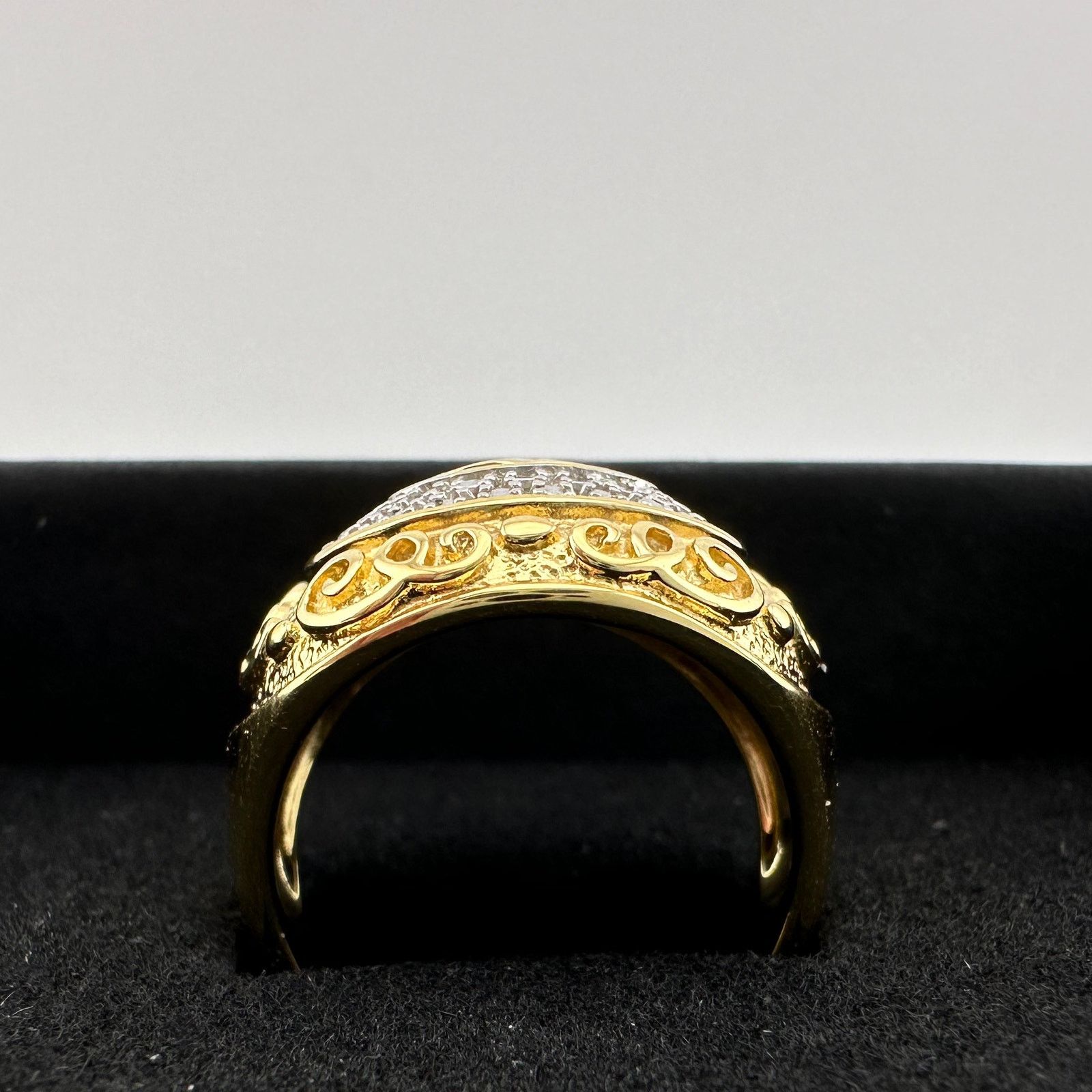 Other Gold and Silver Statement Ring with Ancient Motif - Size 7.5 Size ONE SIZE - 9 Thumbnail