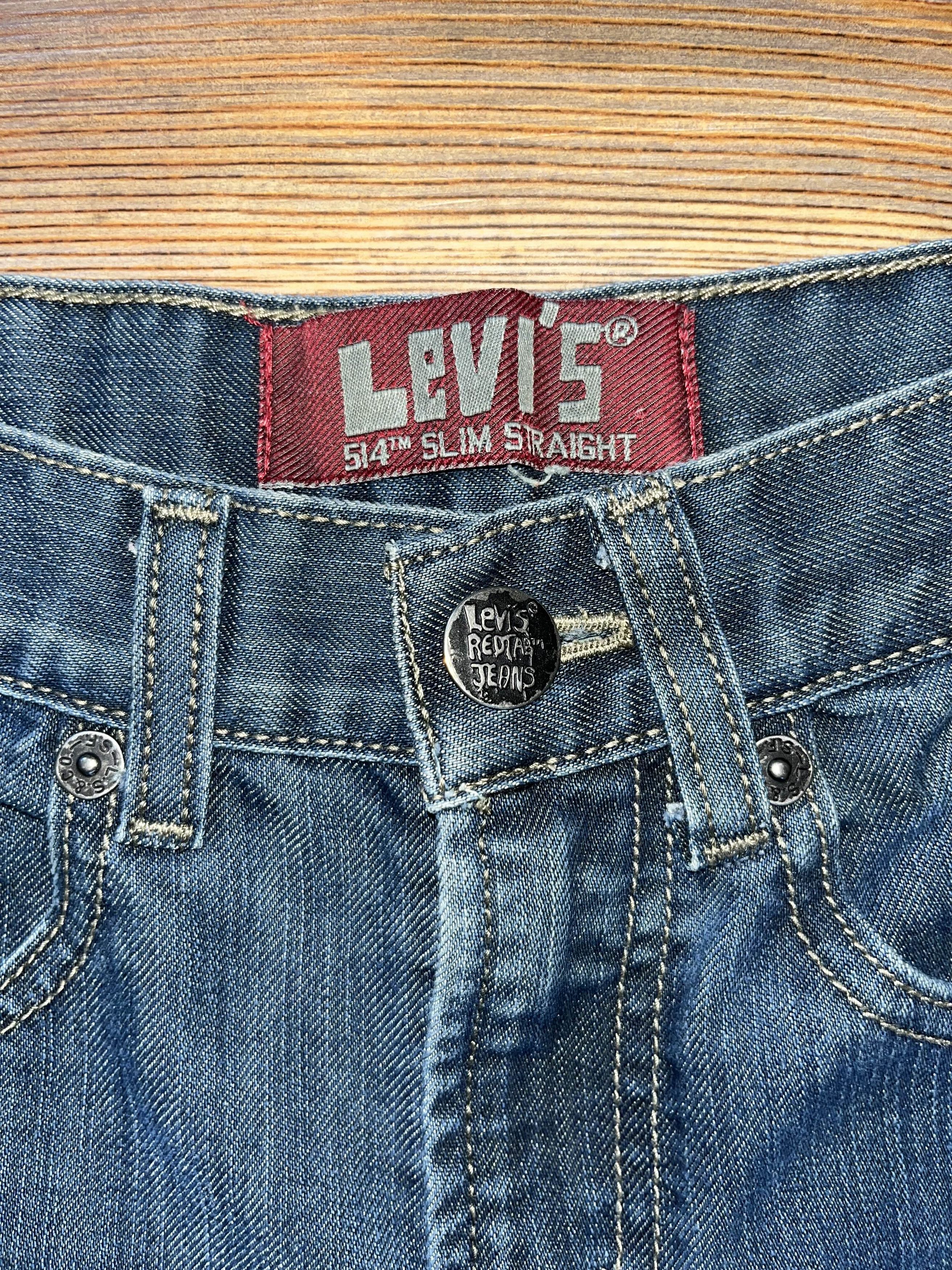 Levi's Vintage Y2K Levis 514 Red Tab Jeans Size 26" / US 2 / IT 38 - 5 Thumbnail