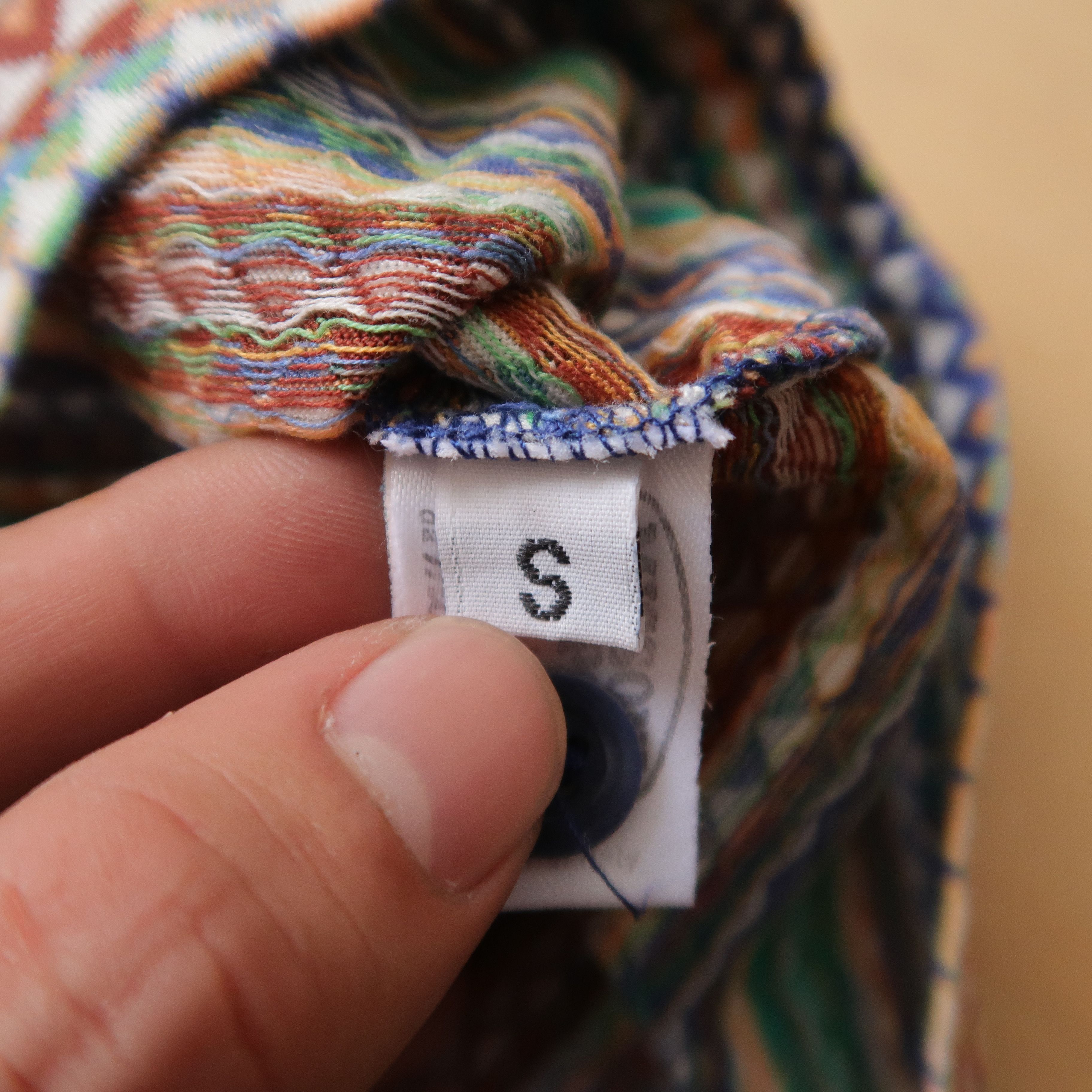 Missoni Vintage 90s Missoni Sport Psychedelic Argyle Polo Shirt Size US S / EU 44-46 / 1 - 11 Thumbnail