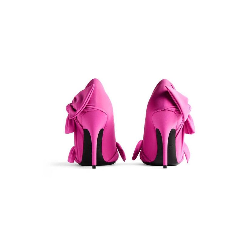 Balenciaga o1w1db10526 Knife Knot 110mm Pumps in Bright Pink Size US 9 / IT 39 - 5 Thumbnail