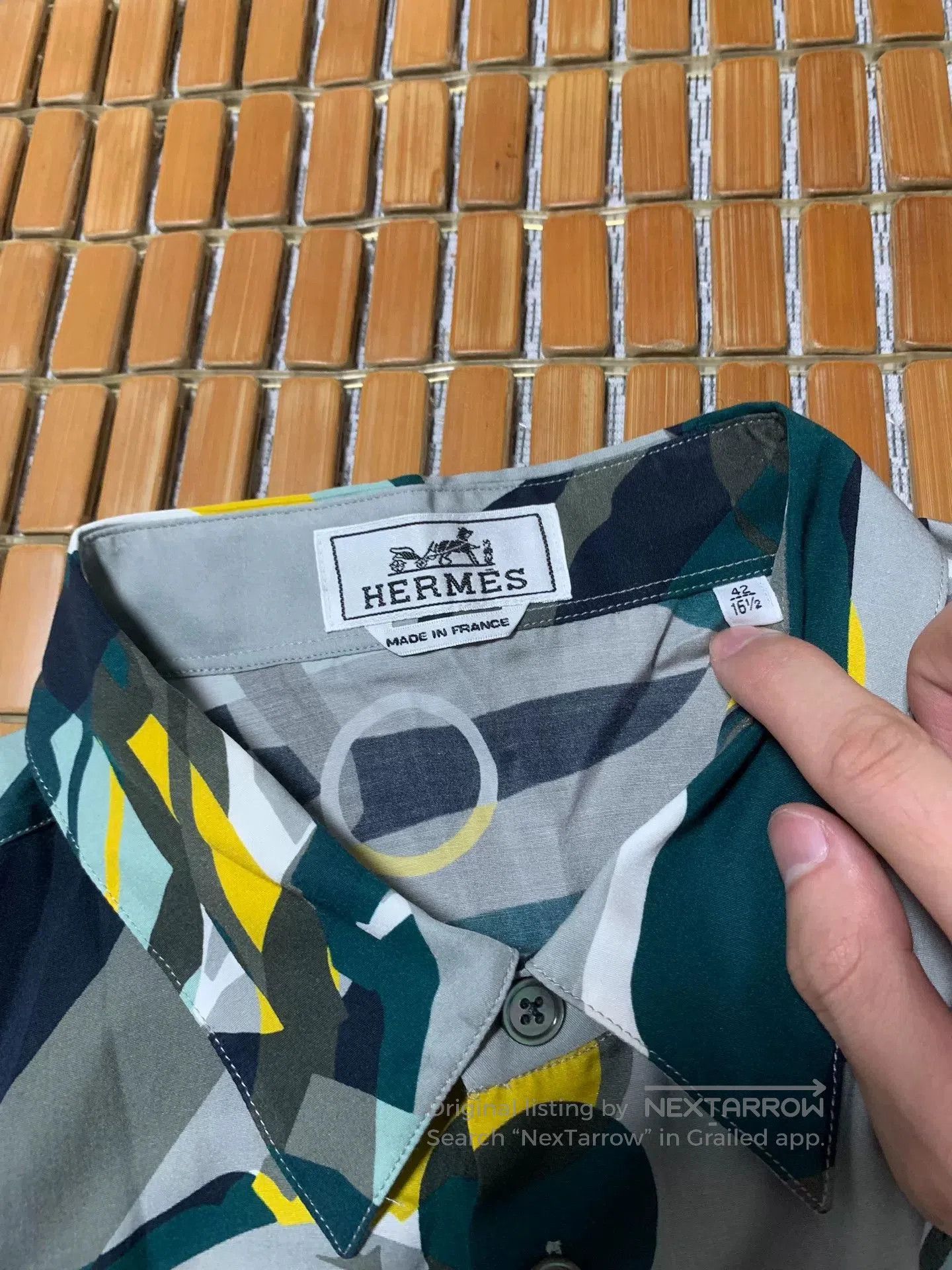 Hermes Hermes War Horse Print Silk Shirt. Size US XS / EU 42 / 0 - 2 Thumbnail