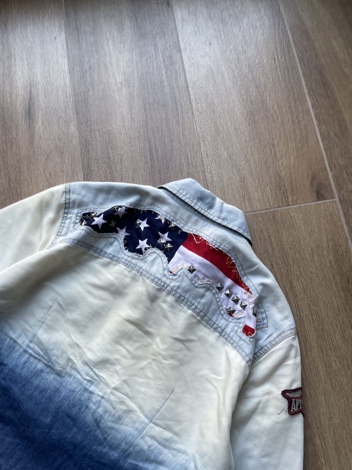 Affliction Vintage Affliction Shirt USA Flag Avant Garde Japanese Y2K Size US S / EU 44-46 / 1 - 2 Thumbnail