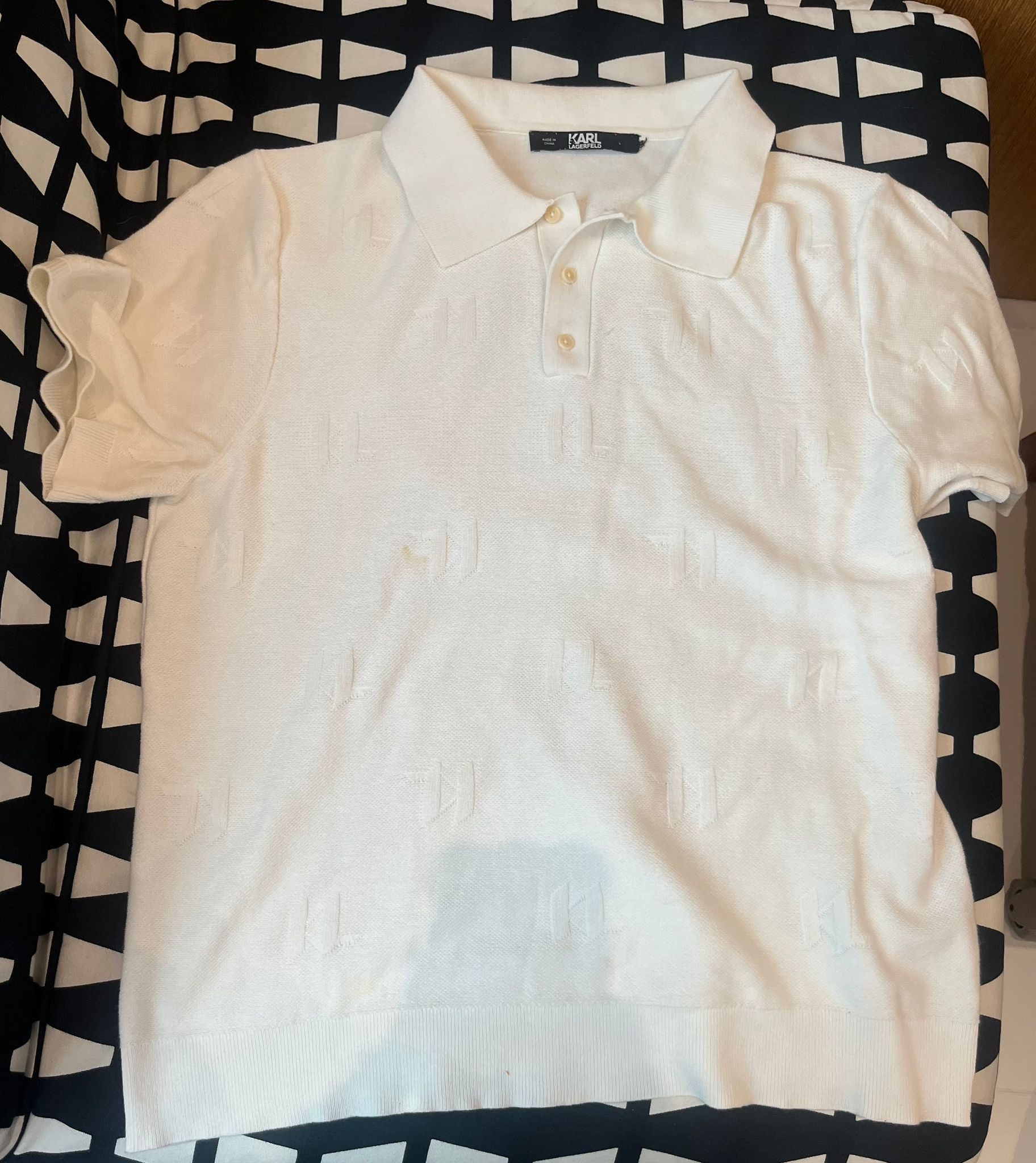 Karl Lagerfeld Karl Lagerdeld White Size US M / EU 48-50 / 2 - 1 Thumbnail