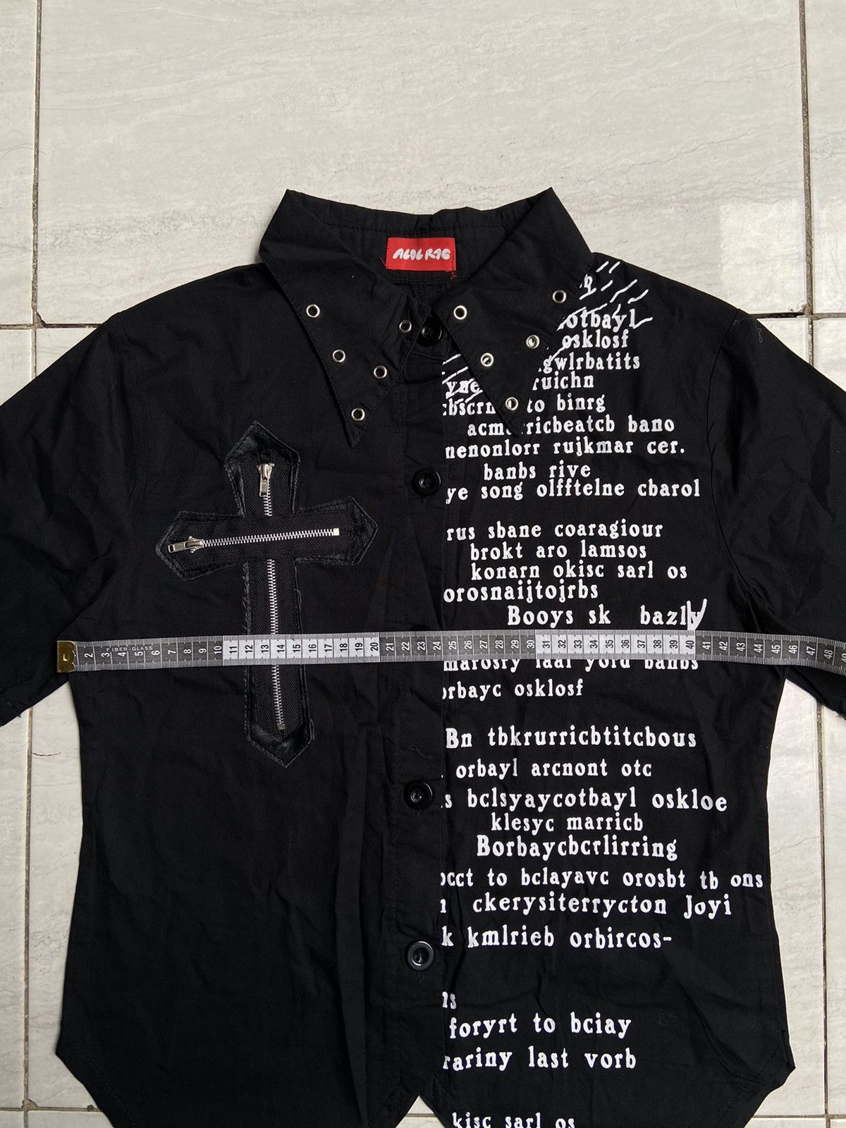 Seditionaries ACDC RAG Black Patterned Shirts Size US XS / EU 42 / 0 - 8 Thumbnail