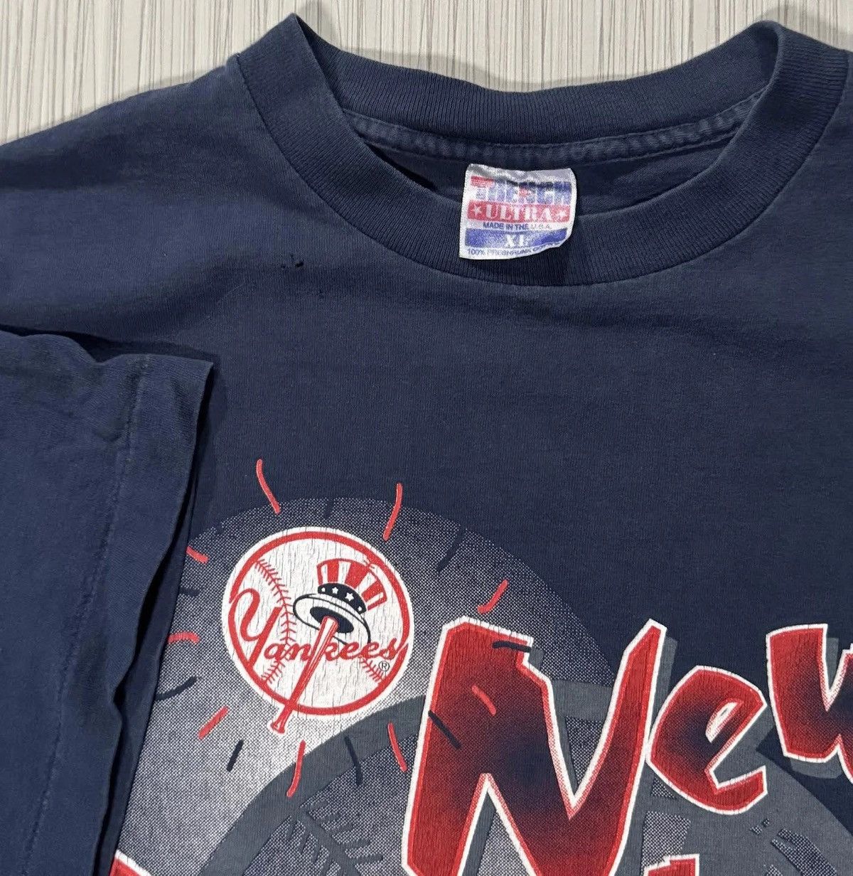 Trench USA Vintage Trench New York Yankees T Shirt (Size XL) Size US XL / EU 56 / 4 - 2 Thumbnail