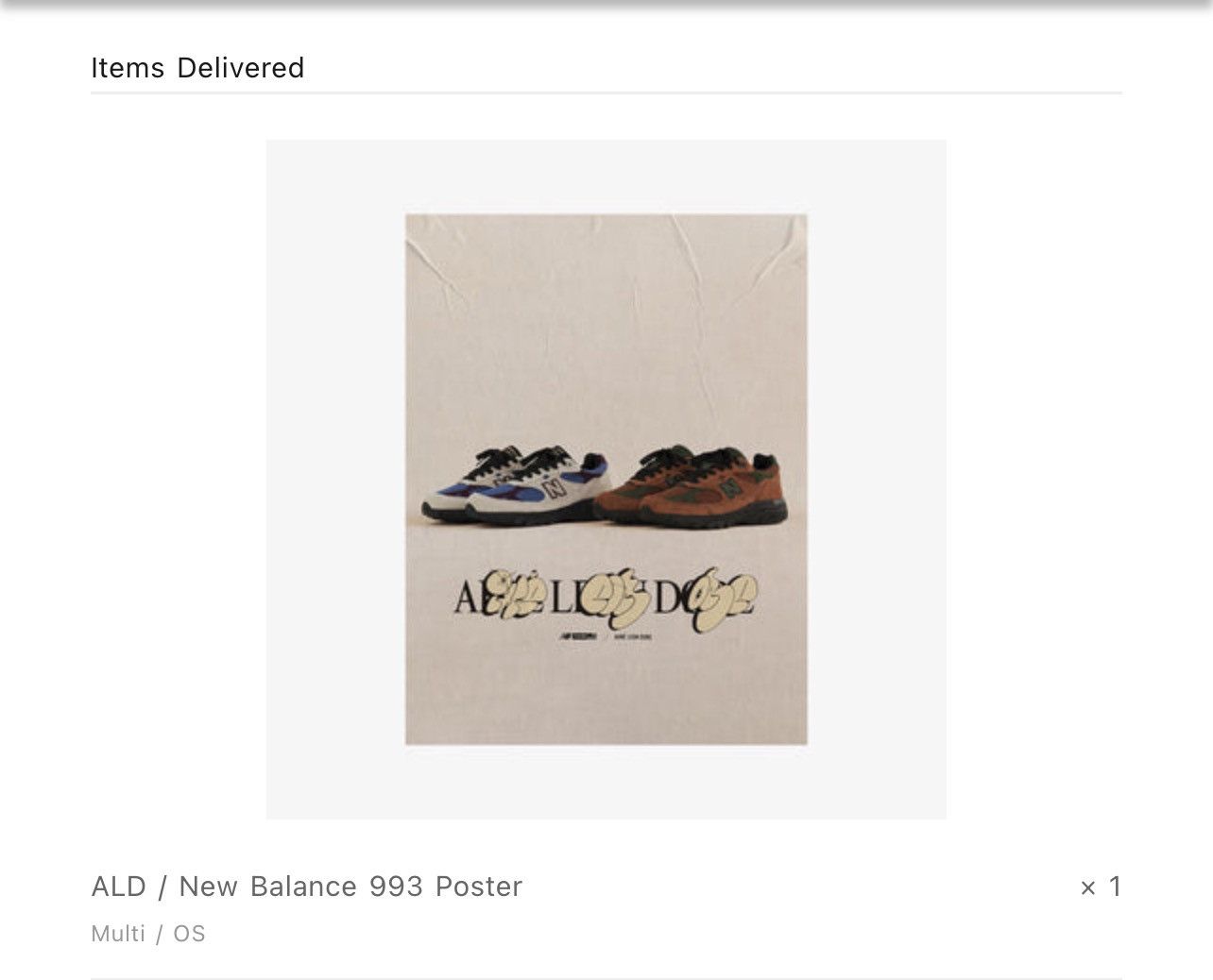 Aime Leon Dore × New Balance ALD New Balance 993 Poster | Grailed