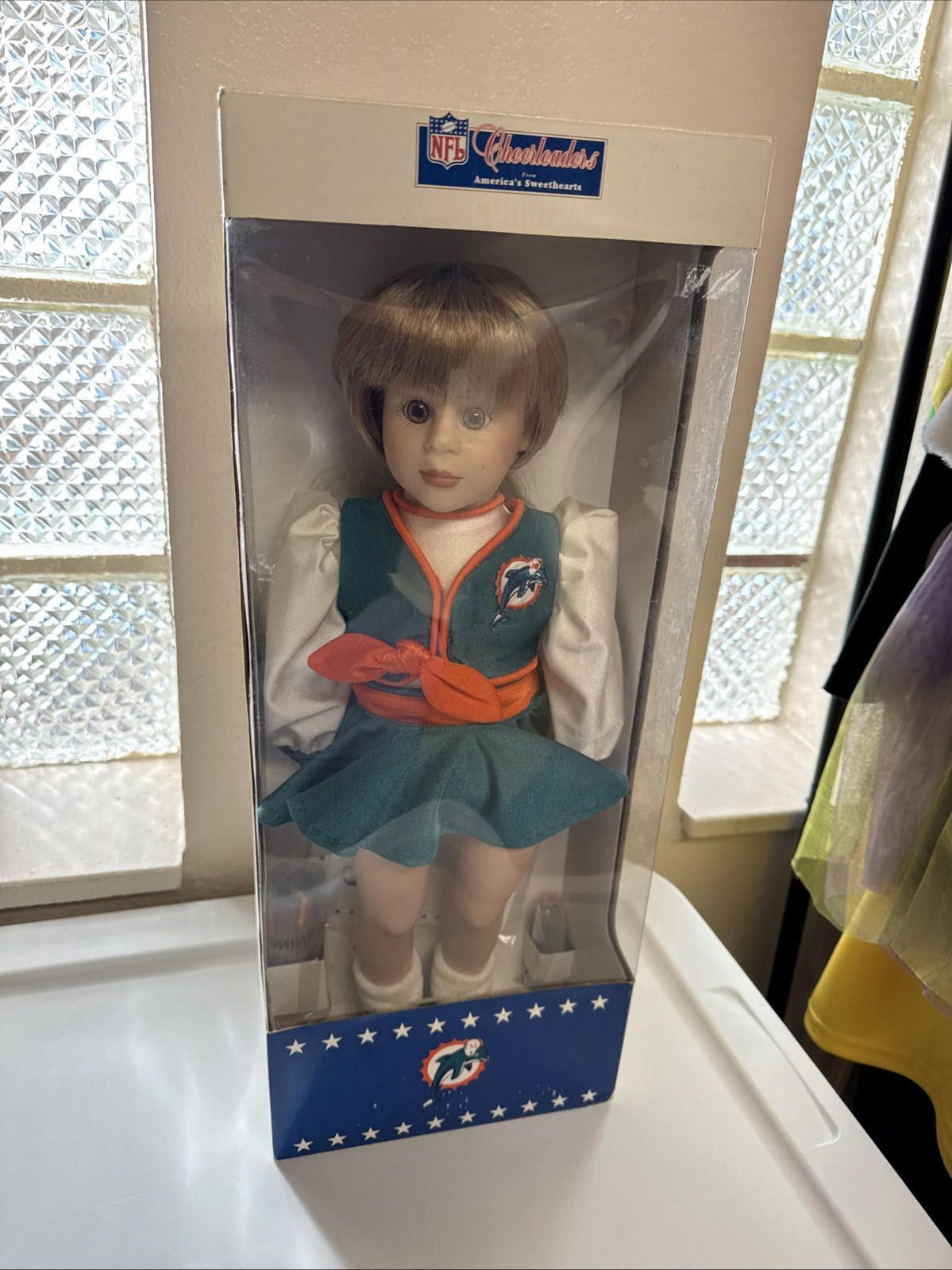 NFL Miami Dolphins Cheerleader Doll-America Sweethearts-Caroline Size ONE SIZE - 3 Thumbnail