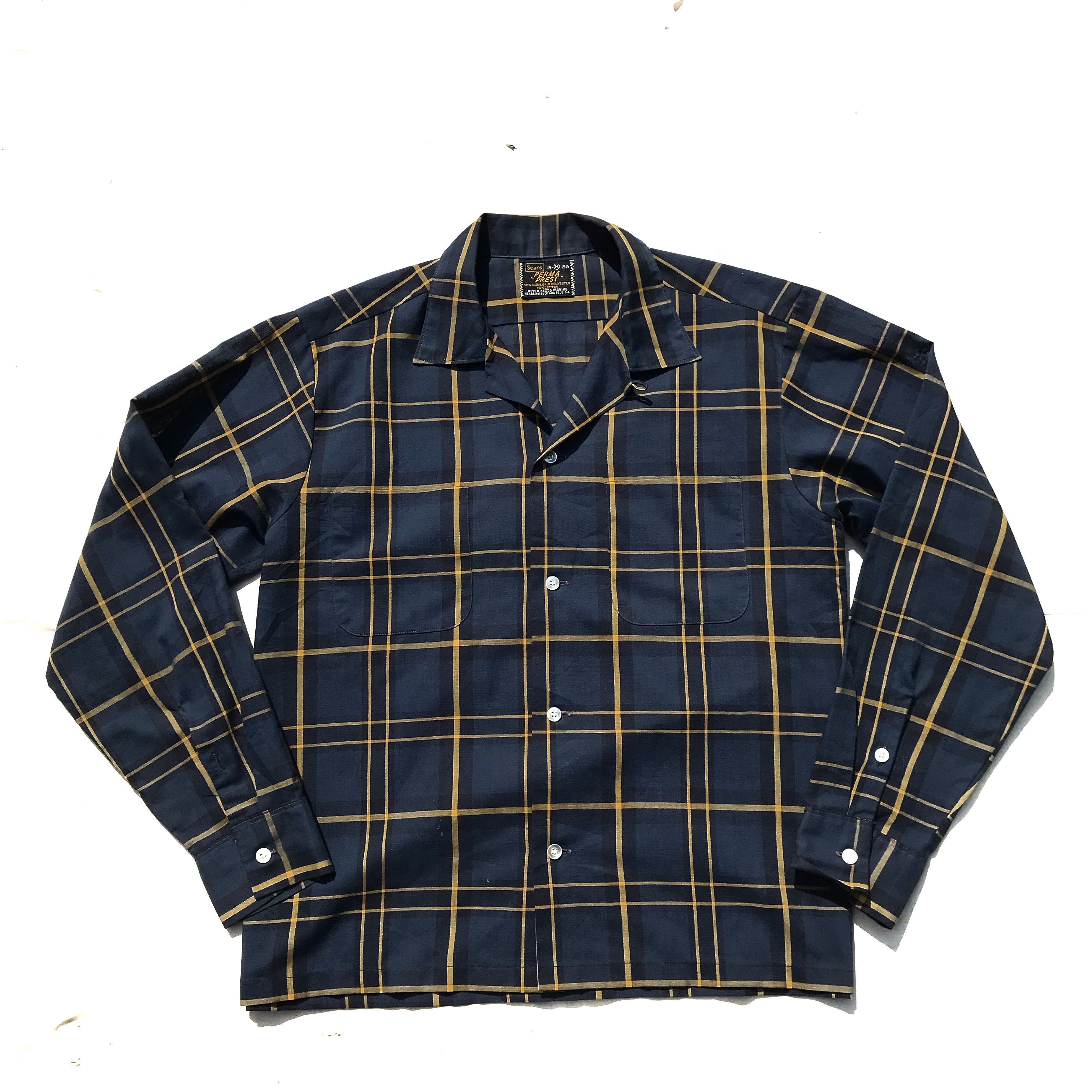Sears × Vintage Vintage Sears Usa Perma-Prest Windowpane Shirt never need Size US M / EU 48-50 / 2 - 17 Thumbnail