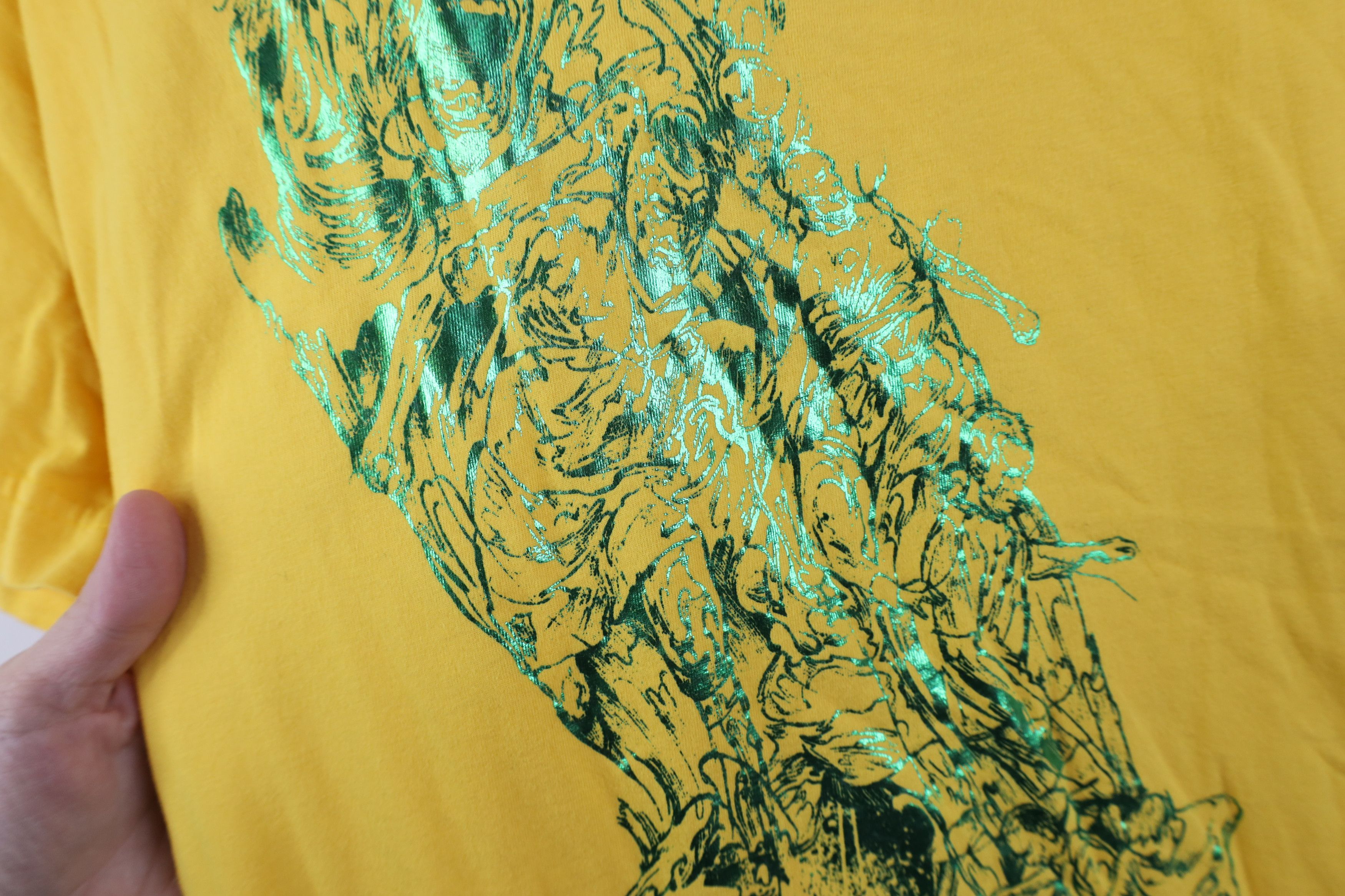 Nike Nike Metallic Foil Brasil Brazil World Cup Soccer T-Shirt Size US L / EU 52-54 / 3 - 7 Thumbnail