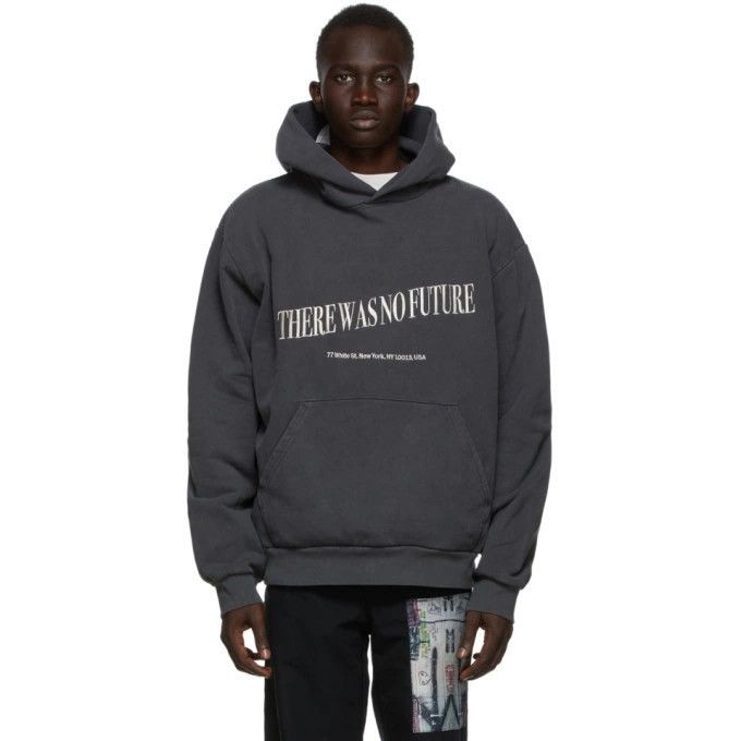 Mr. Saturday New Mr. Saturday FW20 Men's No Future Hoodie / Vintage Black Size US L / EU 52-54 / 3 - 11 Thumbnail