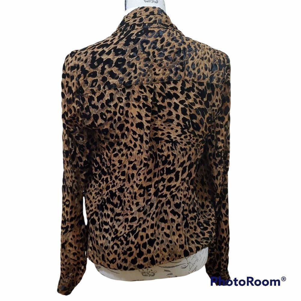 L'AGENCE L'Agence Ladies Size Small Brown Lydia Animal Print Burnout Size S / US 4 / IT 40 - 4 Thumbnail