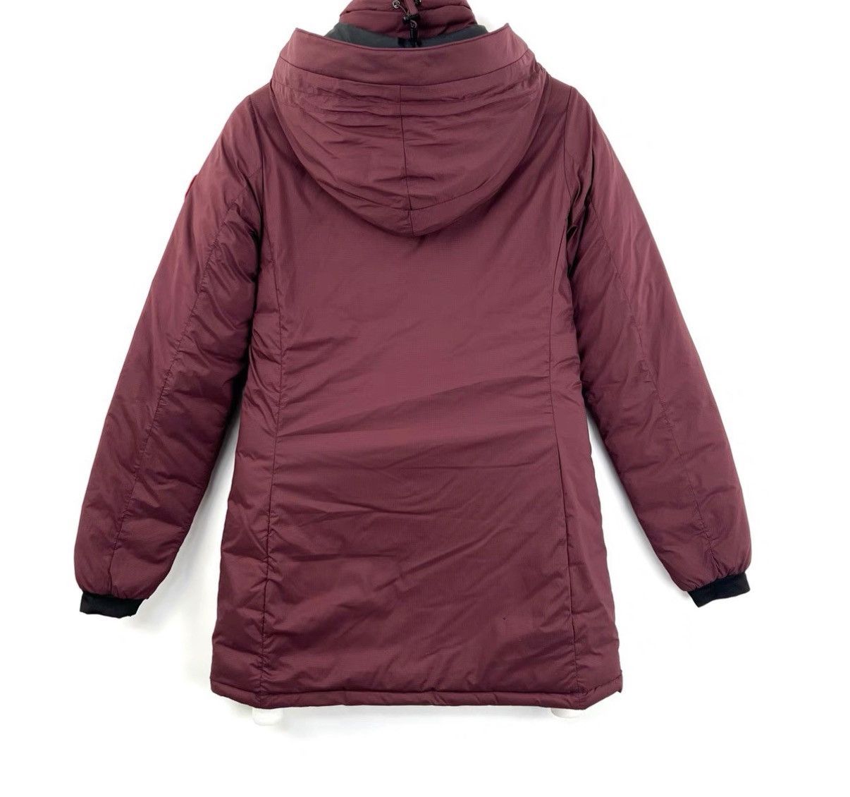 Canada Goose Canada Goose Camp Hoody Burgundy Logo Down Jacket K12 Size XS / US 0-2 / IT 36-38 - 2 Thumbnail