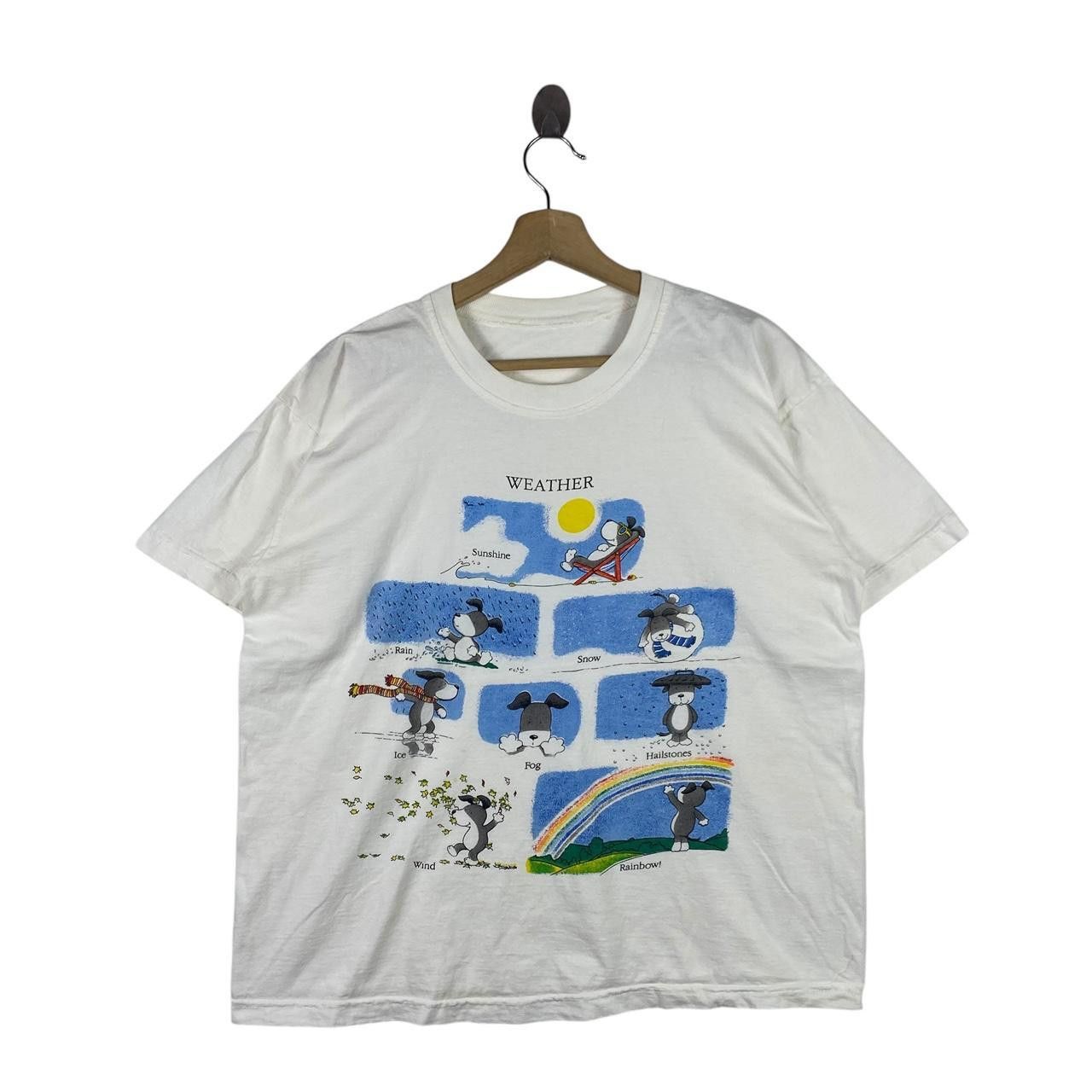 Vintage Vintage KIPPER’S BOOK OF WEATHER Mick Inkpen Tee Shirt Top Size L / US 10 / IT 46 - 1 Thumbnail