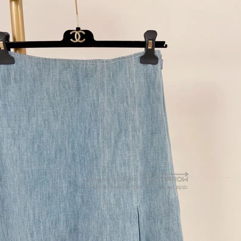 Fendi Fendi Blue denim skirt Size 37" - 3 Thumbnail