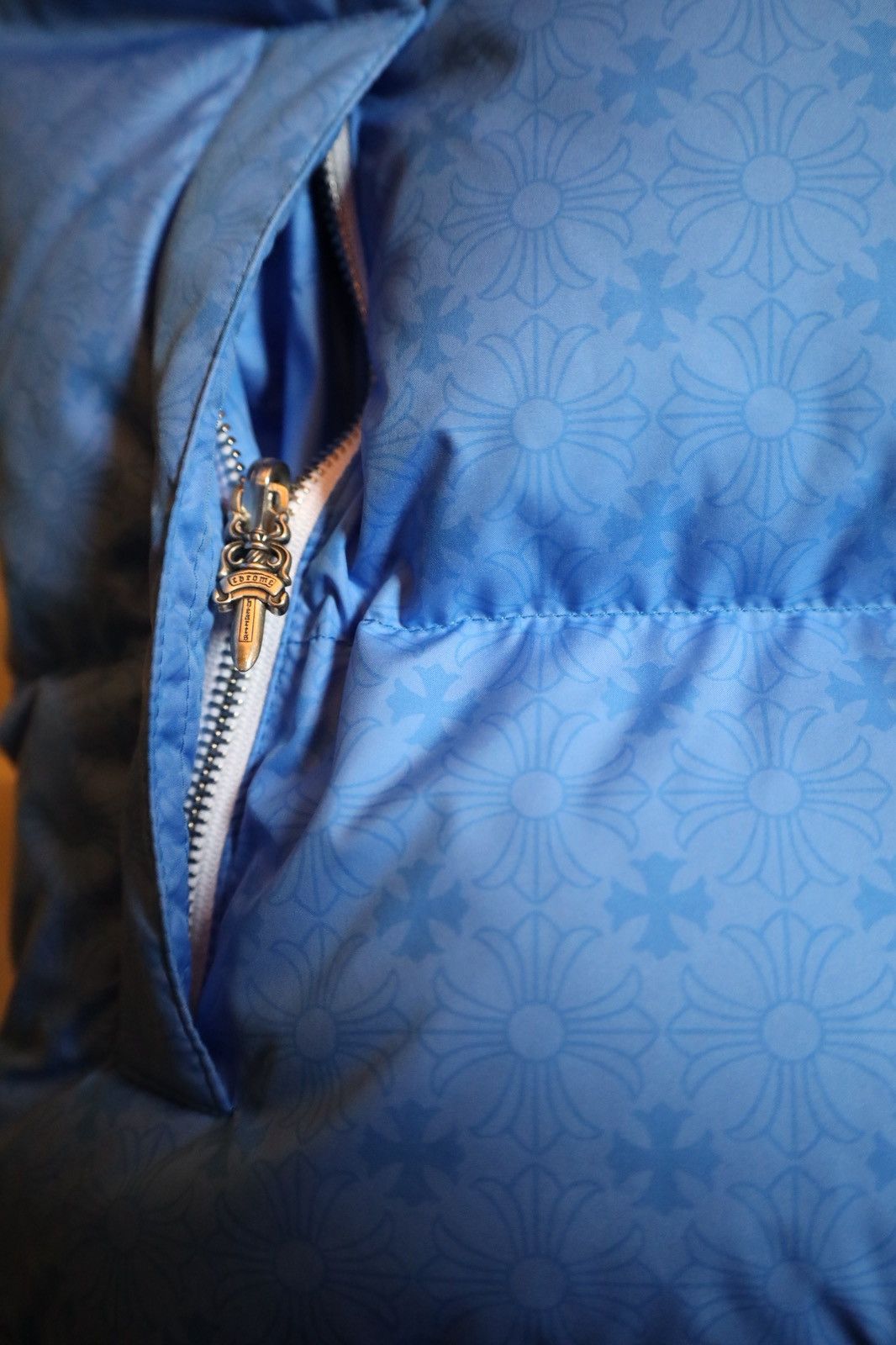 Chrome Hearts Chrome Hearts Blue Down Vest - Size M Size US M / EU 48-50 / 2 - 4 Thumbnail