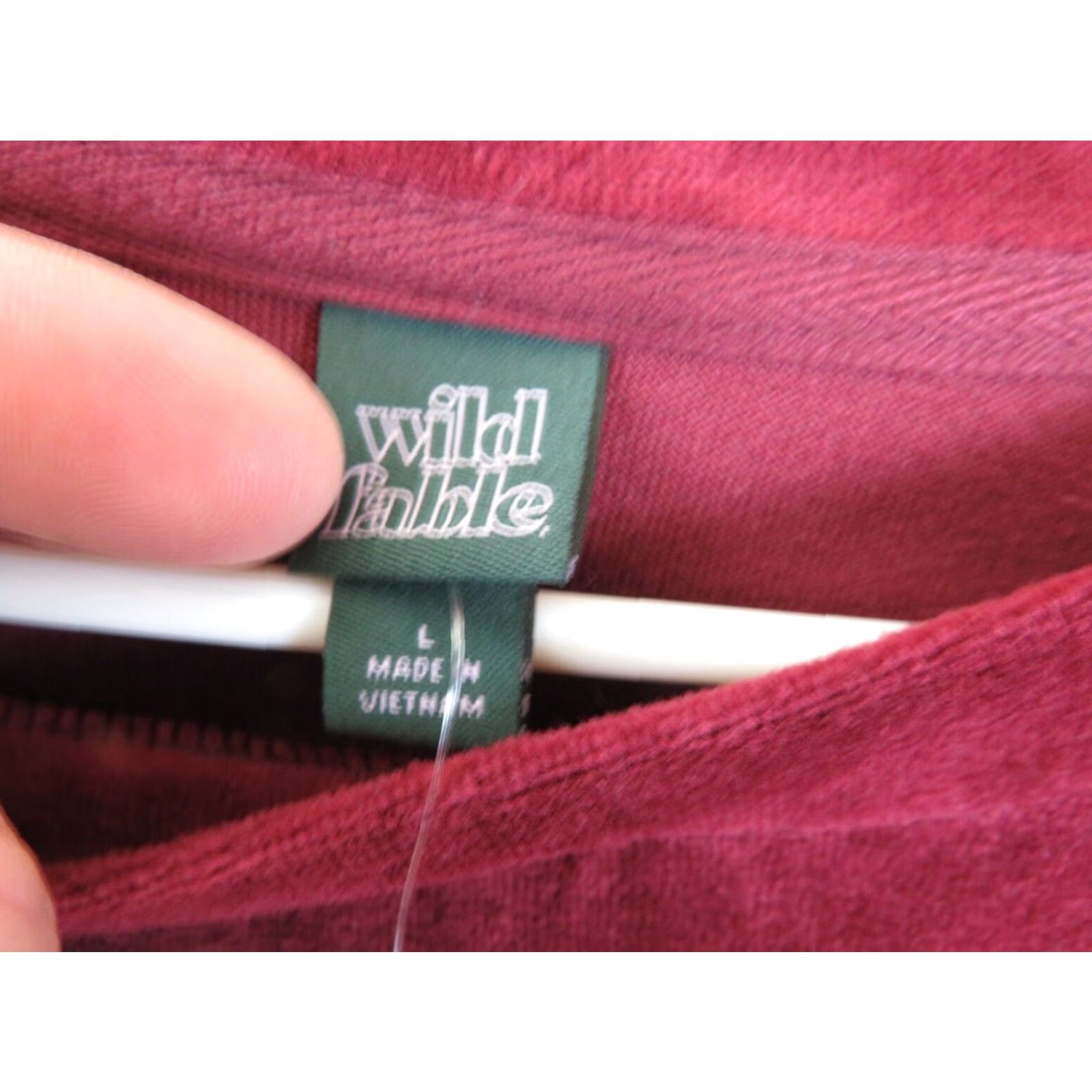 Vintage NWT Wild Fable Shirt Burgandy Ladies Casual Office Pull Over Long Sleeve Size L Large Womens Ladies Shirt Size L / US 10 / IT 46 - 3 Thumbnail
