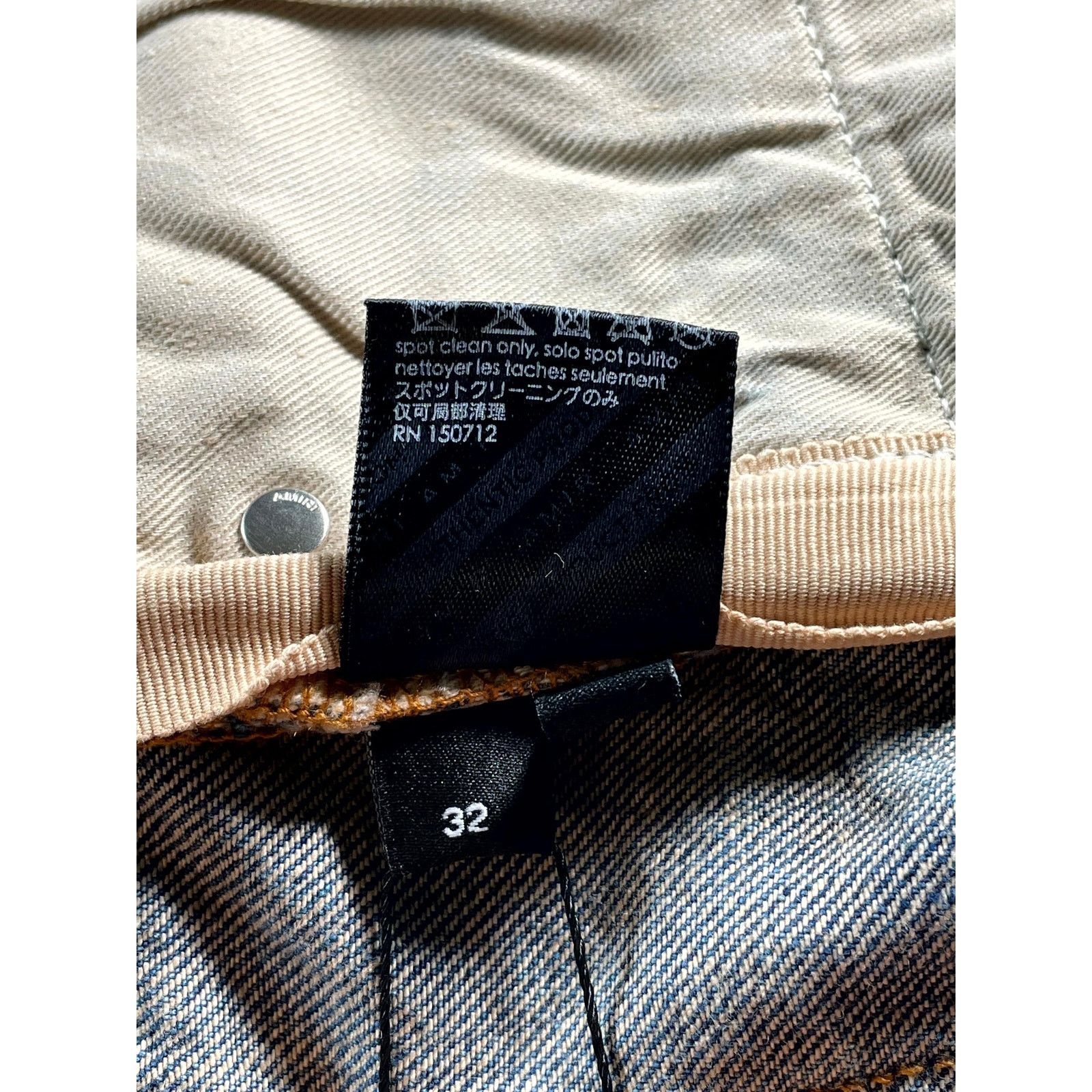 Amiri Amiri Vintage Indigo Hockey Logo Light Wash & Grey Jeans Size US 32 / EU 48 - 5 Thumbnail