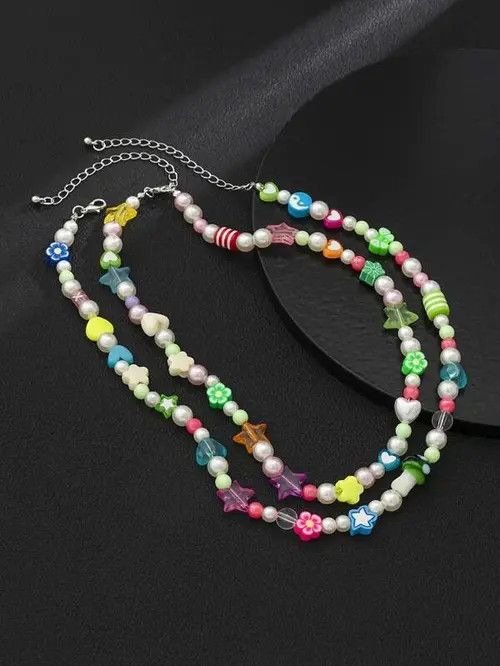 Japanese Brand × Jewelry Double Colorful Star Necklaces Size ONE SIZE - 4 Thumbnail