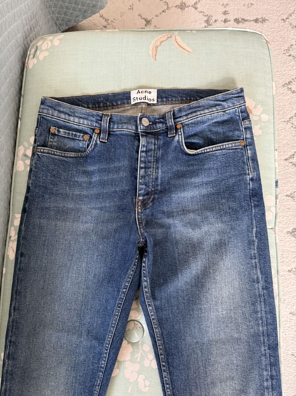 Acne Studios Straight Cut acne studios blue jeans Size US 31 - 2 Thumbnail