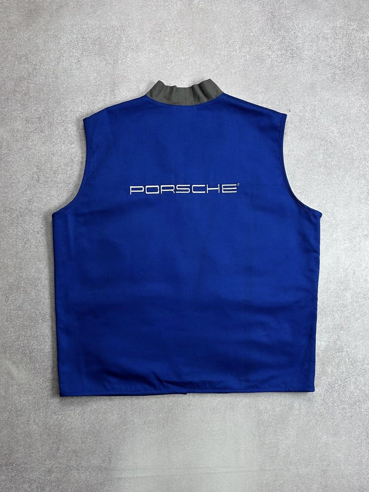 Porsche Design Vintage Porsche Big Logo Racing Vest Y2K L Size US L / EU 52-54 / 3 - 3 Thumbnail