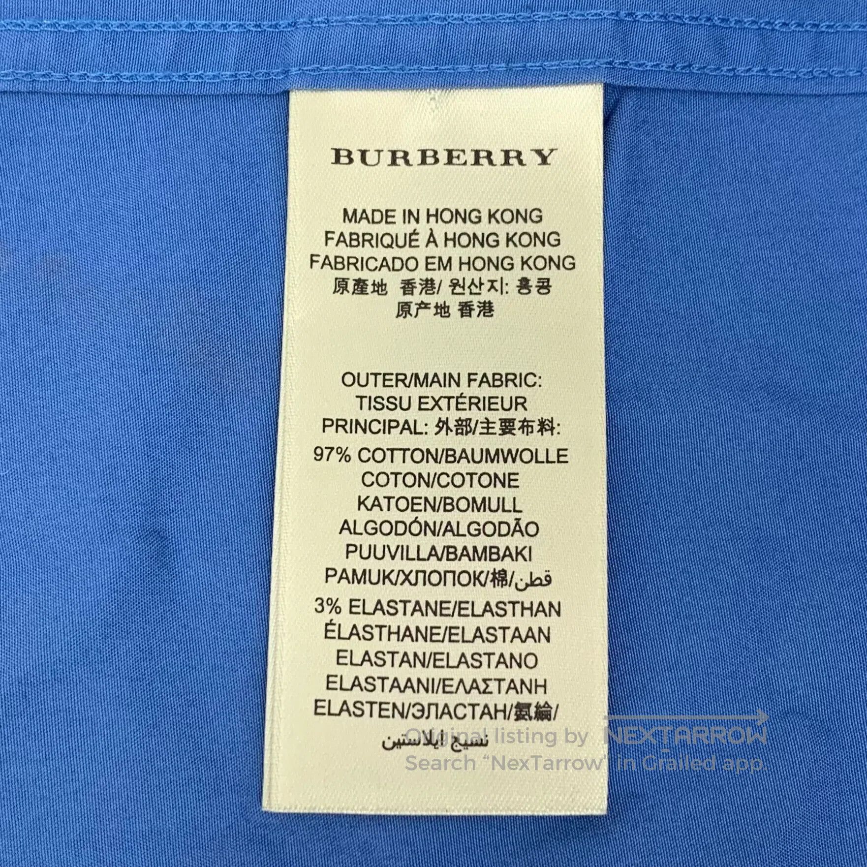 Burberry Burberry Blue war horse knight embroidery cotton lapel sin Size US S / EU 44-46 / 1 - 7 Thumbnail