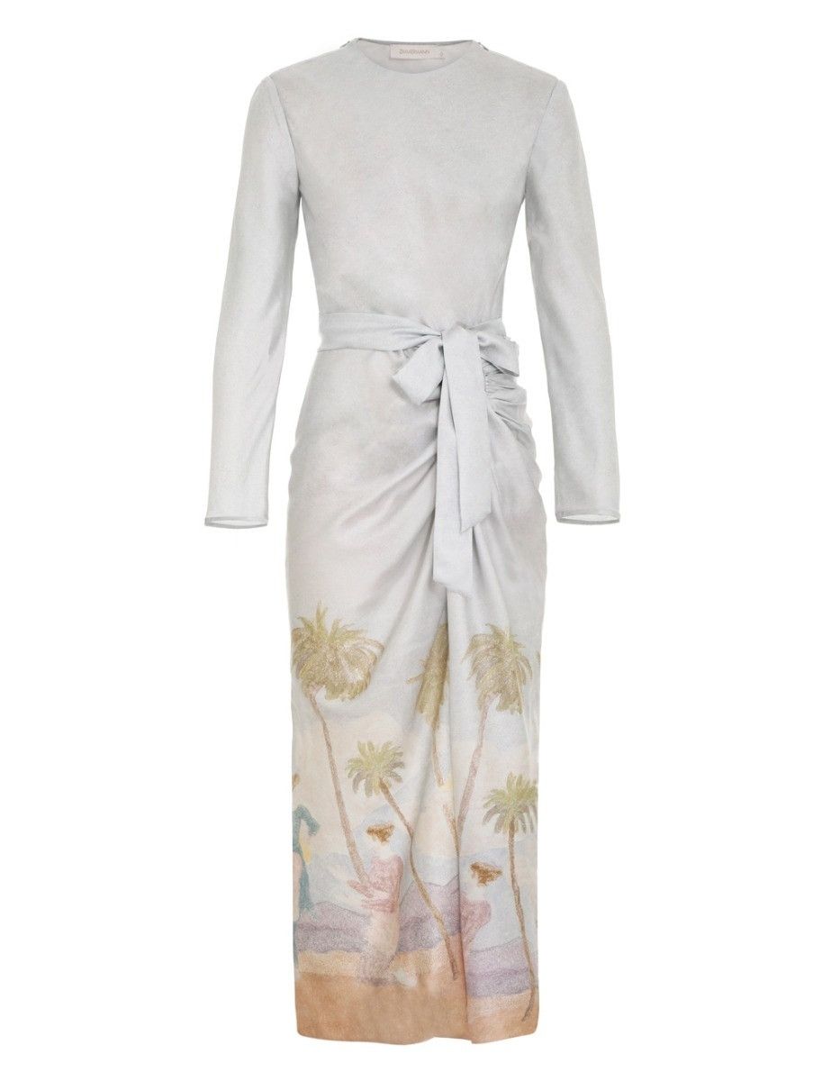 Zimmermann oc11z0425 Sensory Drape Dress in Multicolor Size S / US 4 / IT 40 - 2 Thumbnail