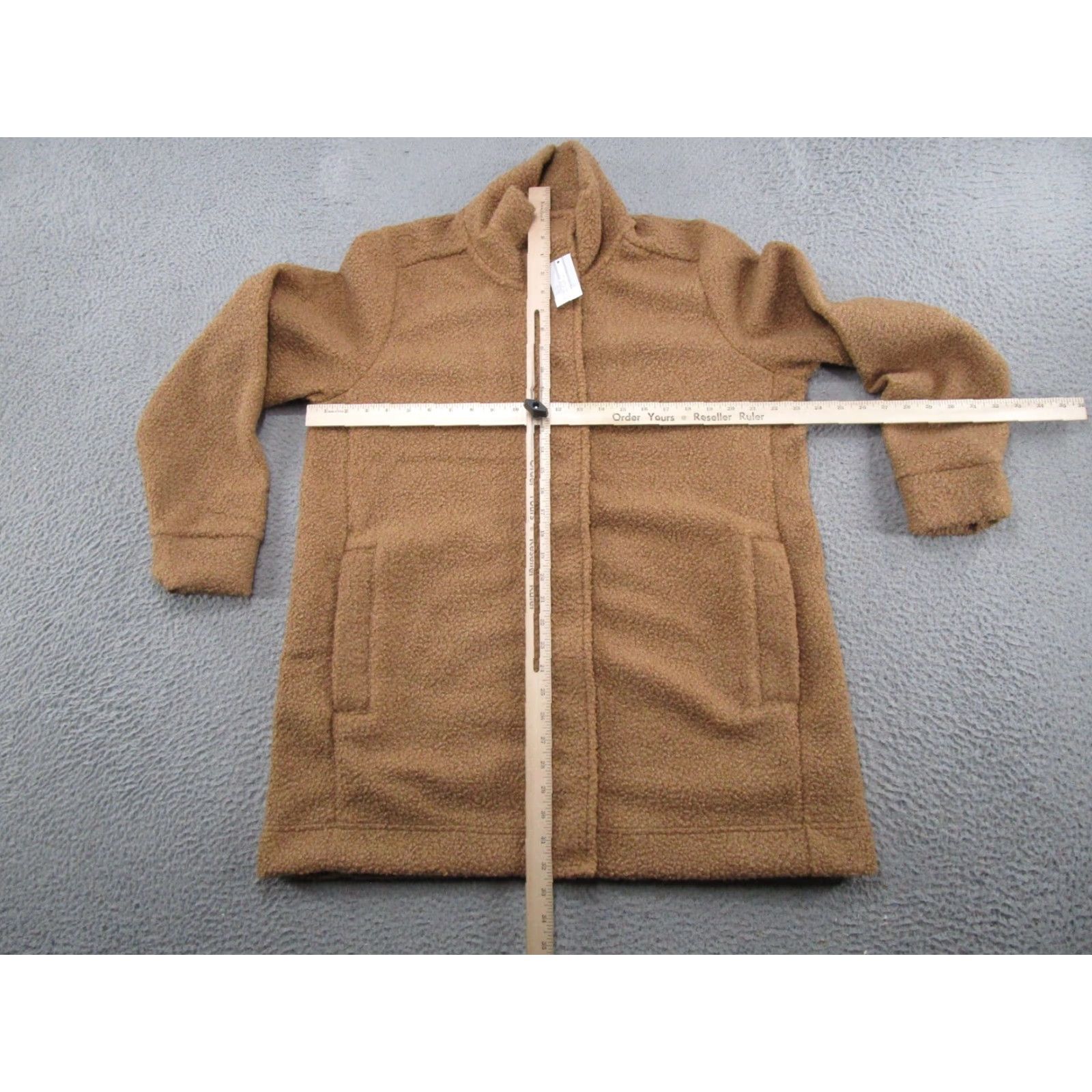 Lands' End VINTAGE Lands' End Womens Brown Sherpa Deep Pile Fleece Jacket Full Zip Size XL (18) NEW Size XL / US 12-14 / IT 48-50 - 6 Thumbnail
