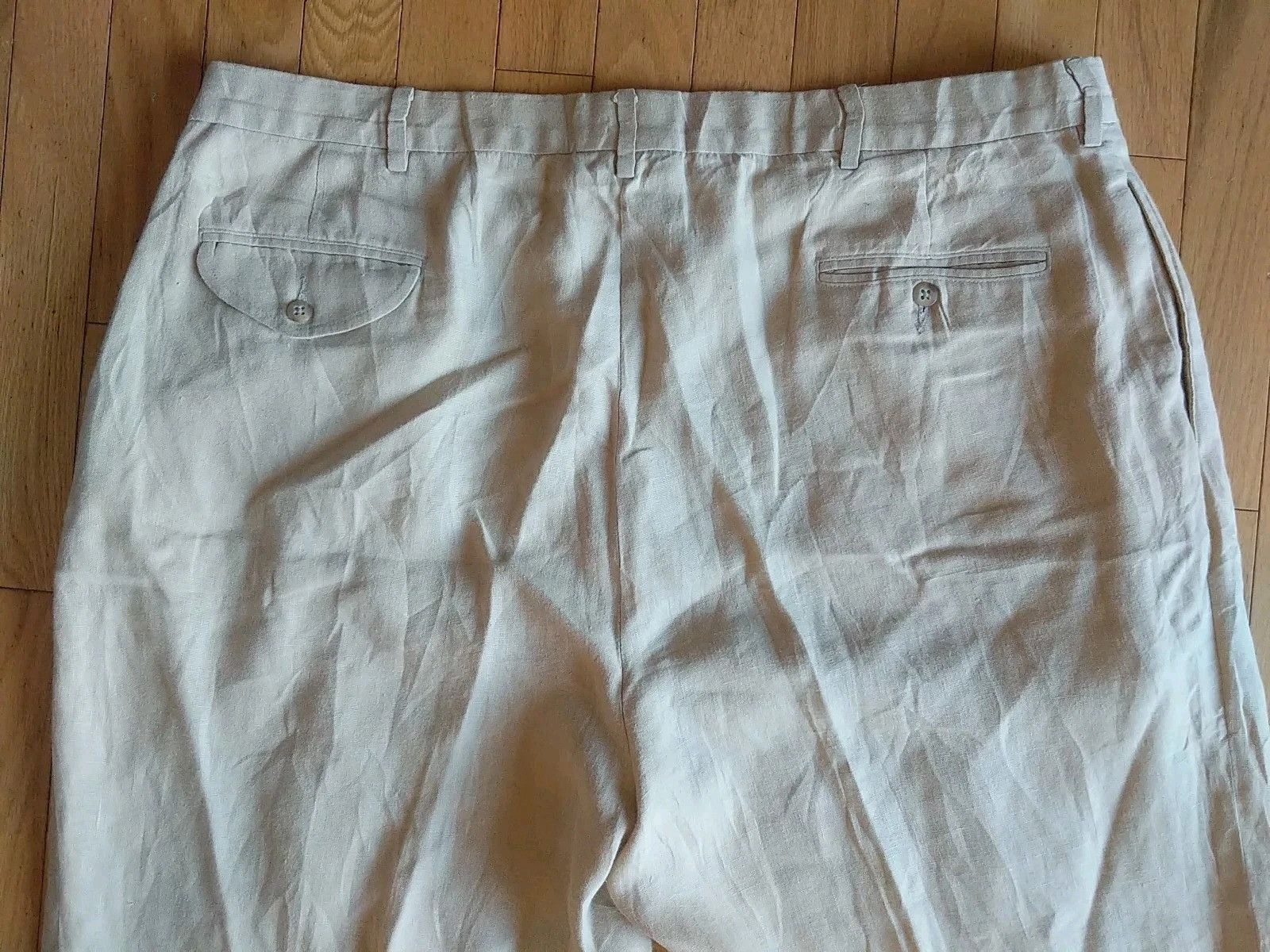 Polo Ralph Lauren Polo Ralph Lauren Pants 100% Linen Pleated Cuffed Size US 42 / EU 58 - 5 Thumbnail