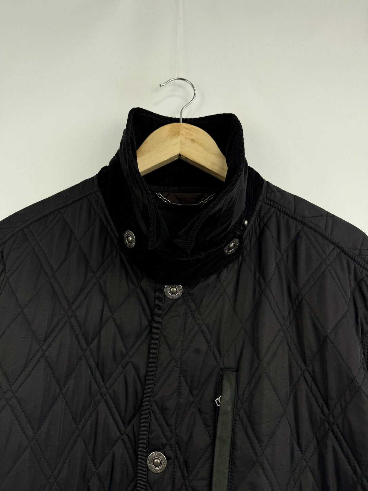 Bogner 🇮🇹 Vintage Bogner Jeans Quilted Jacket Corduroy Collar Retro Size US XL / EU 56 / 4 - 6 Thumbnail
