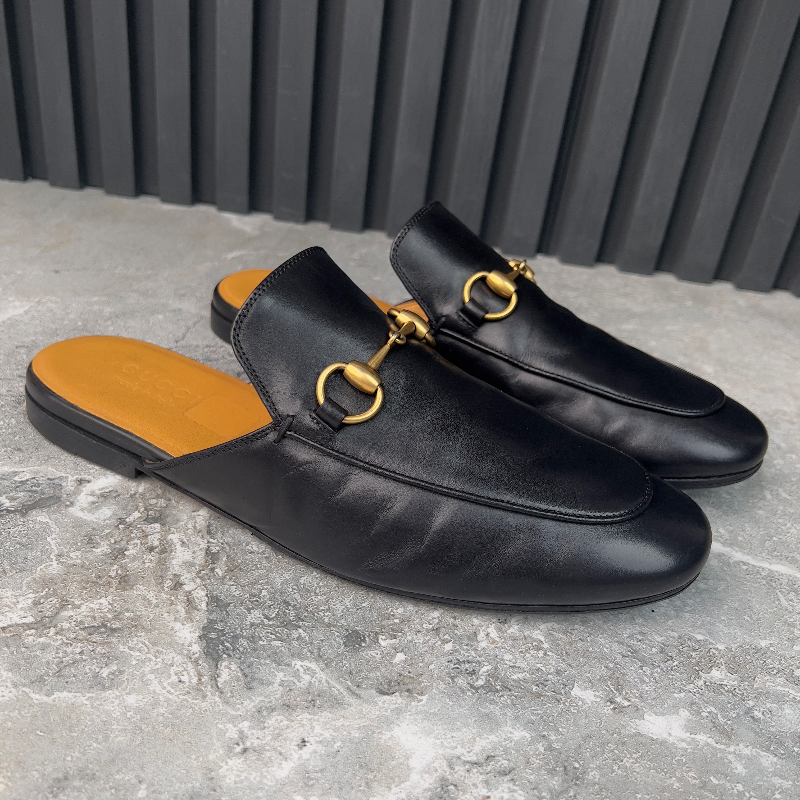 Gucci Princetown Horsebit Jordaan Mule Black Leather Size US 7.5 / EU 40-41 - 4 Thumbnail