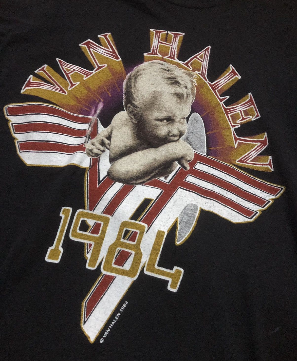 Band Tees × Vintage Vintage Van Halen 80s Tee-shirt Size US S / EU 44-46 / 1 - 2 Thumbnail