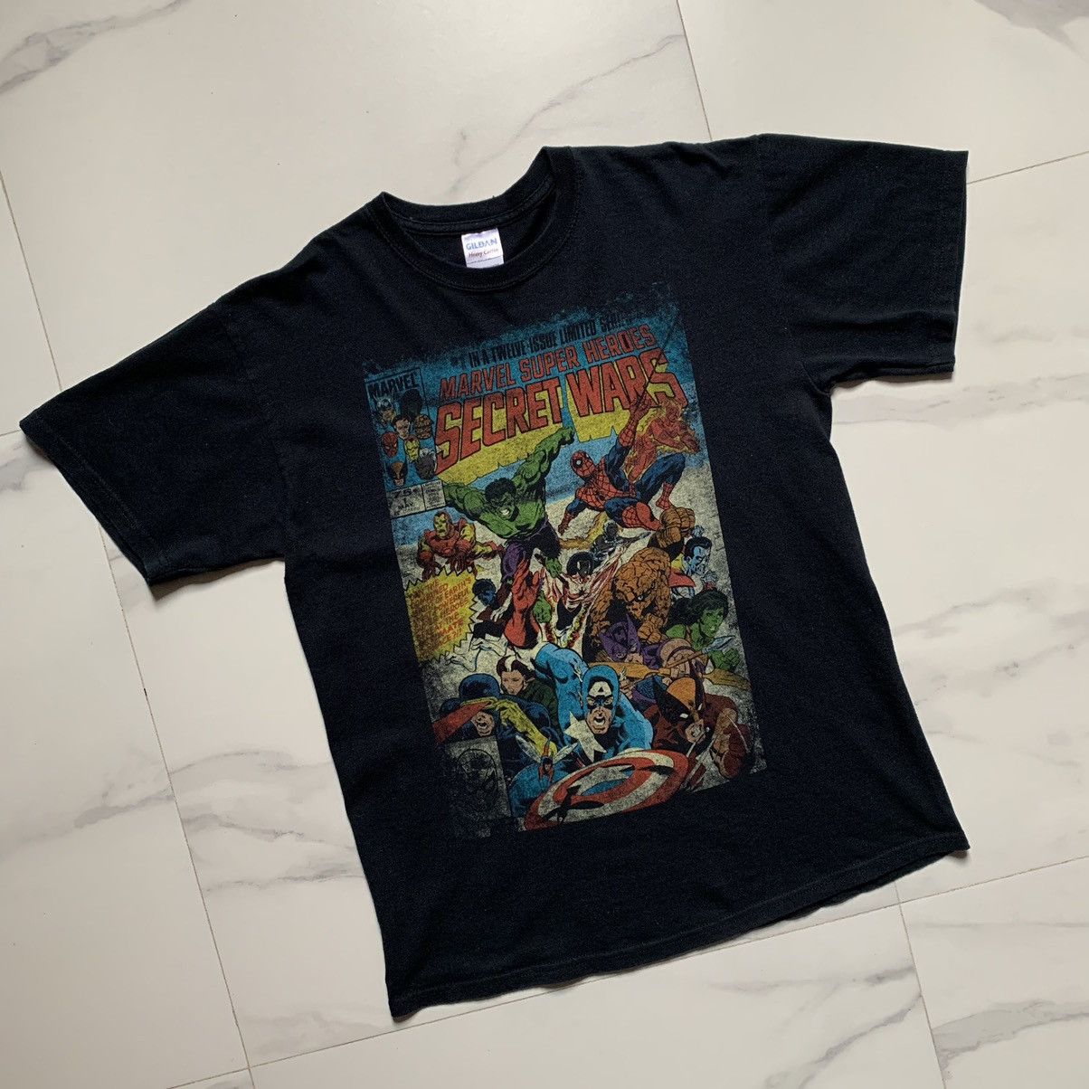 Marvel Comics × Vintage Rare! Vintage Y2K Marvel Secret Wars Big Print T-Shirt Size US M / EU 48-50 / 2 - 3 Thumbnail