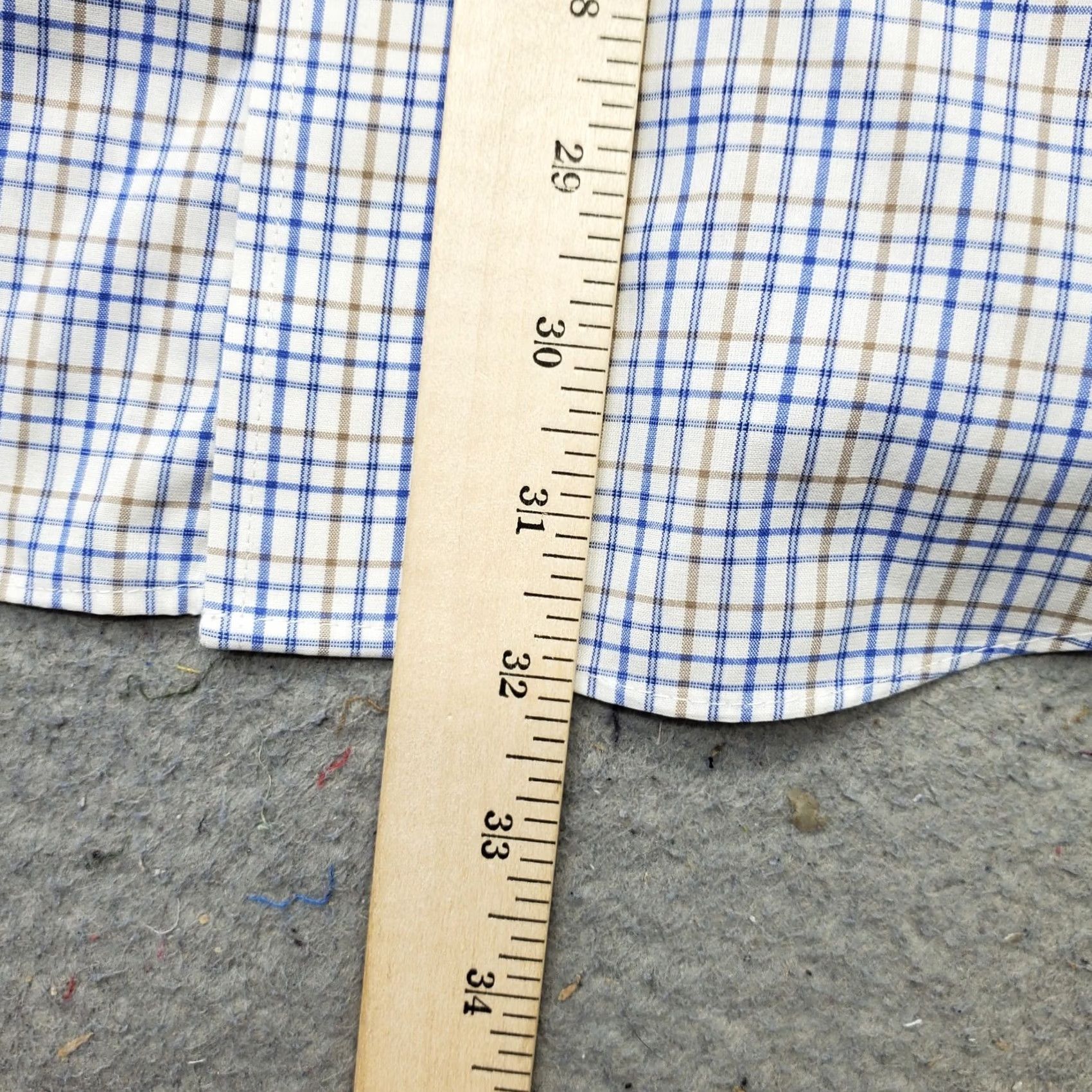 Jos. A. Bank Jos. A. Bank Dress Shirt Men 15.5 Multi Check Tailored Fit Long Sleeve Button Up Size 42R - 4 Thumbnail
