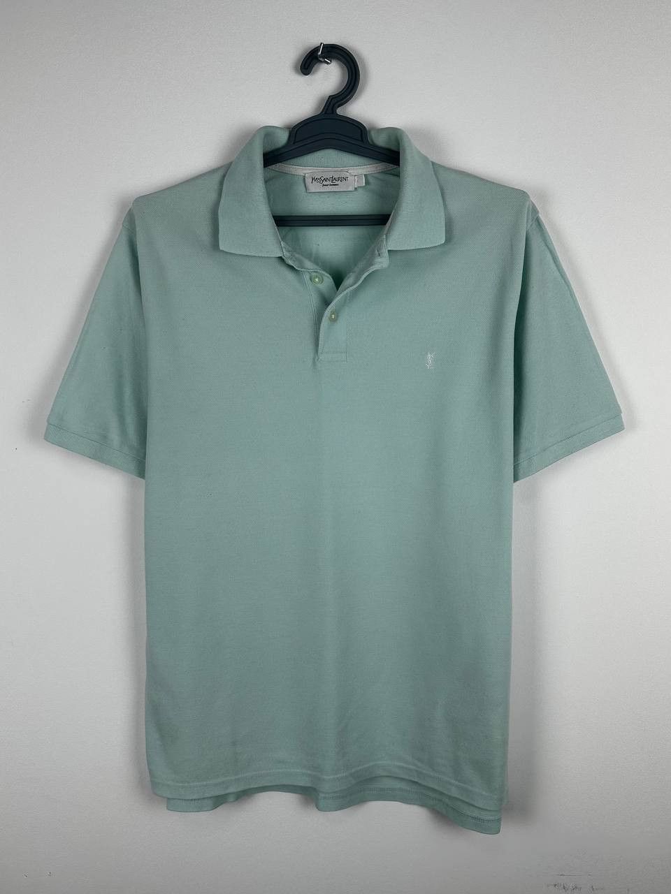 Vintage × Yves Saint Laurent Vintage YSL Yves Saint Laurent Blue Polo Size US L / EU 52-54 / 3 - 2 Thumbnail