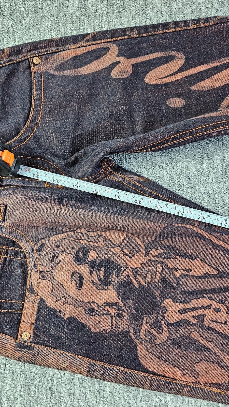 Guess Guess Jeans Marilyn Monroe Pants Venice Diva Graphic Blue 24 Size 24" / US 00 / IT 34 - 18 Thumbnail