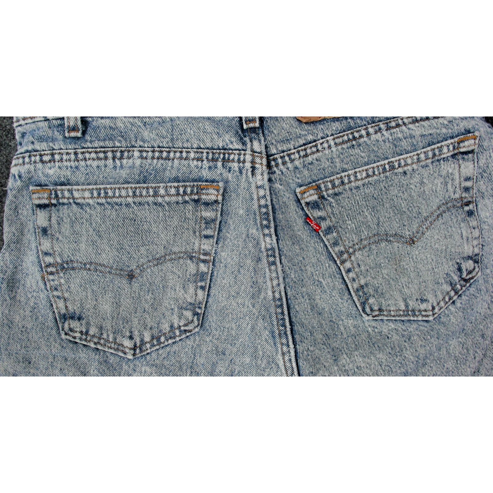 Levi's Levi's 1990 Made in USA 550 Acid Wash Denim - 35x34 Size US 35 - 10 Thumbnail