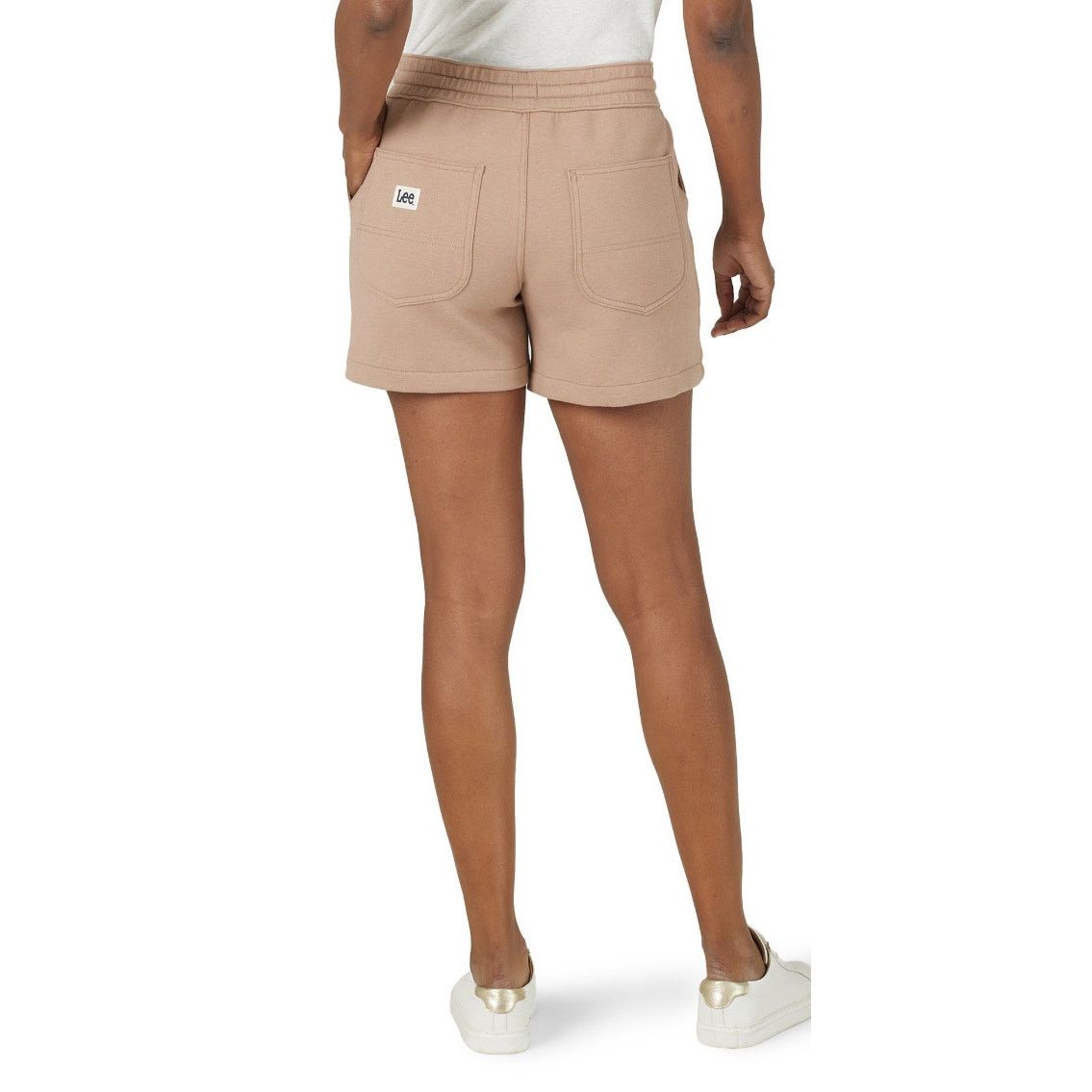 Lee High Rise Relaxed Fit Drawstring waist Shorts oatmeal 20M Size 42" / US 20 - 2 Thumbnail