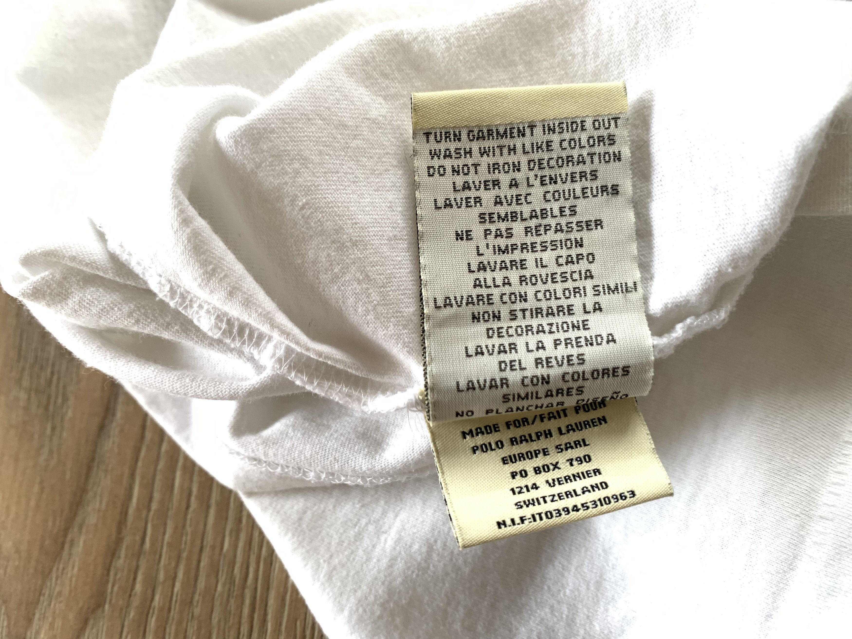 Polo Ralph Lauren × Vintage Polo Ralph Lauren White Printed Logo T-Shirt Size US XXL / EU 58 / 5 - 9 Thumbnail