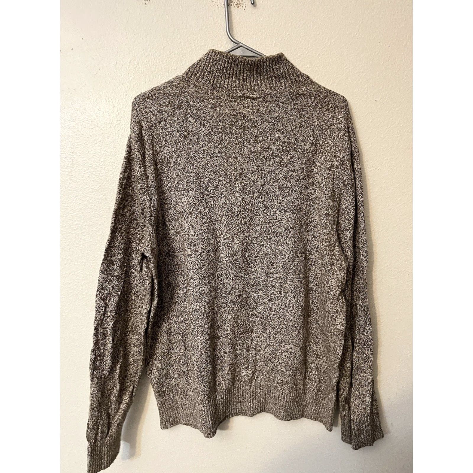 Gap VINTAGE Gap Mens Large Heather Brown 1/4 Button Long Sleeve Knit Sweater Henley Shirt Size US L / EU 52-54 / 3 - 3 Thumbnail