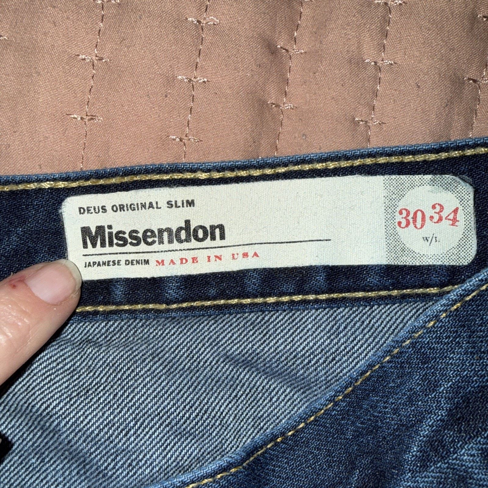 Deus Ex Machina Deus Ex Machina Missendon Japanese Selvedge Denim 29x31 USA Size US 29 - 2 Thumbnail