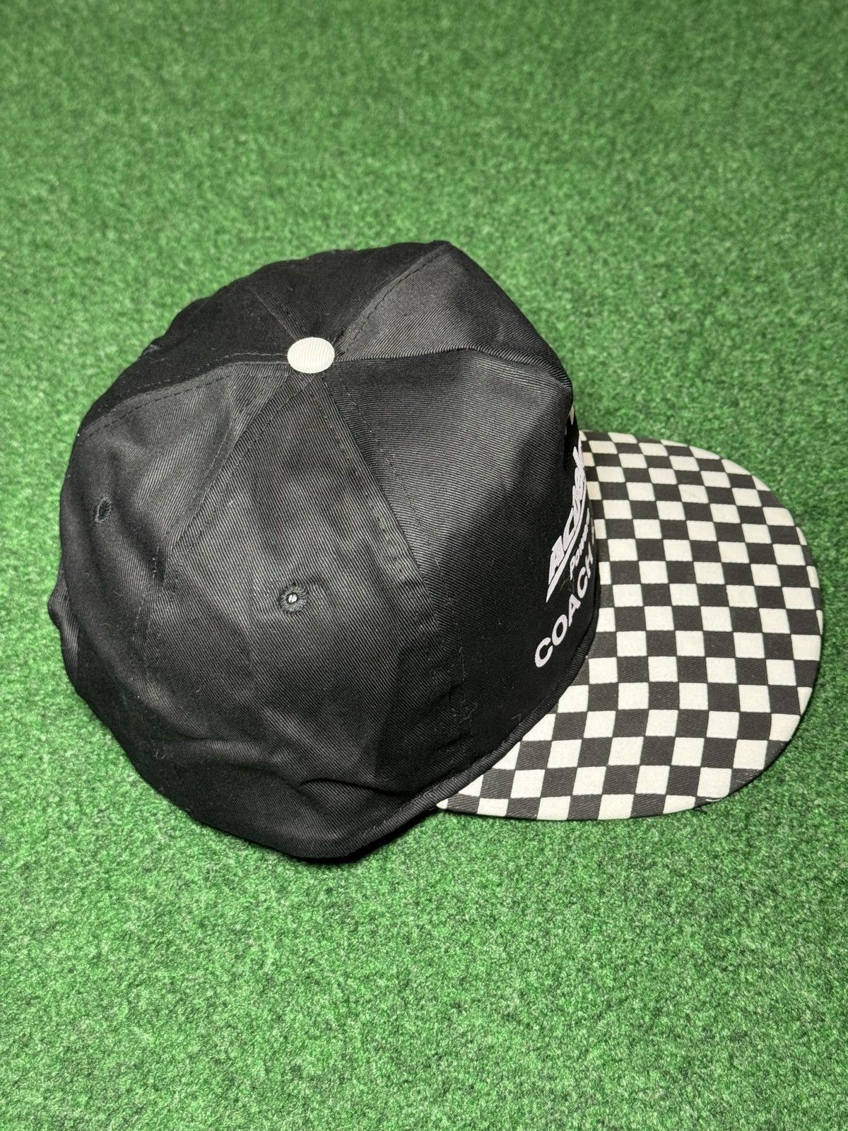 Vintage AC Delco Checkered Racing Coach 90s Double Snapback Hat Size ONE SIZE - 2 Thumbnail