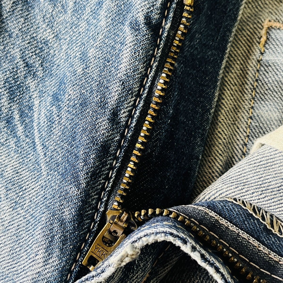 Le Grande Bleu (L.G.B.) × Vintage Vintage BLUE Grande Faded Acid Wash Denim Jeans Size US 29 - 19 Thumbnail