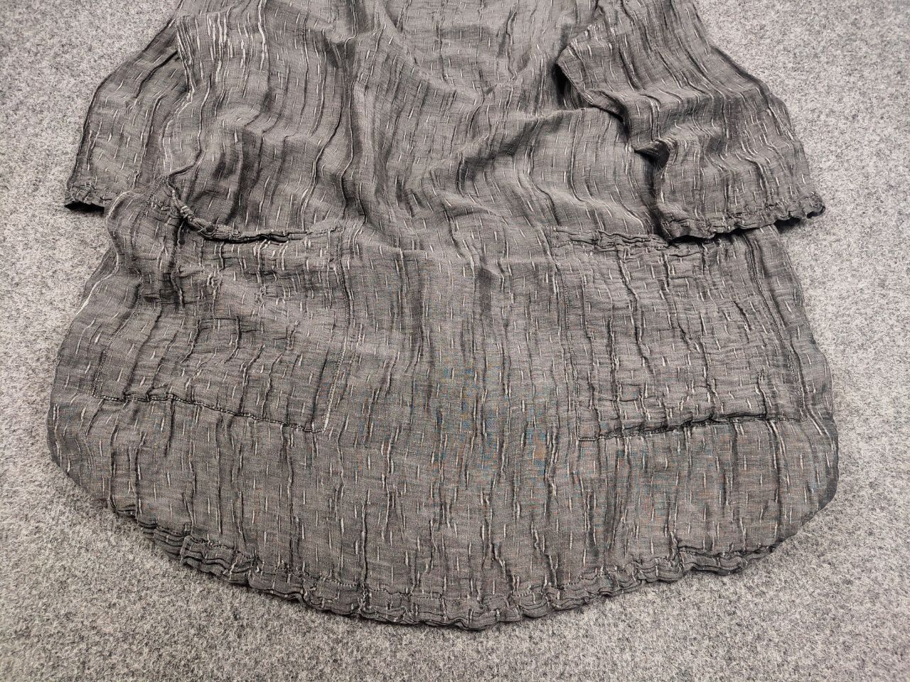 Other Grizas Design Light Linen Silk Blend Dark Gray Tunic Size S / US 4 / IT 40 - 9 Thumbnail
