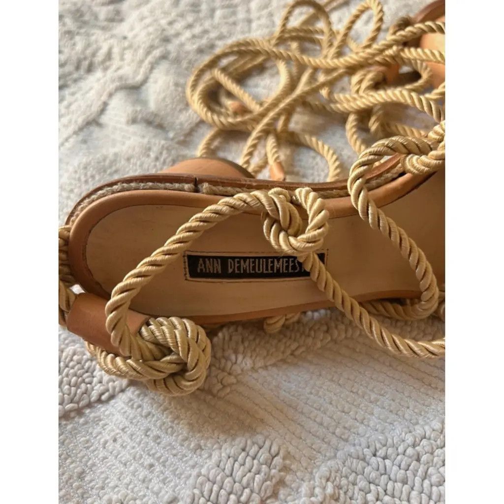 Ann Demeulemeester Ann Demeulemeester Corded Sandals in Naturale Size US 7 / IT 37 - 4 Thumbnail