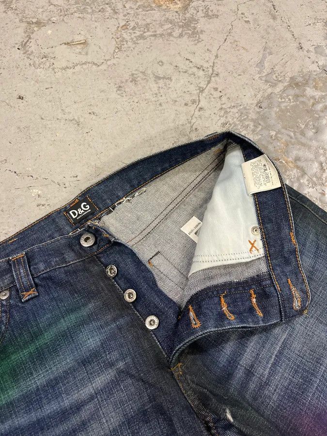 Dolce & Gabbana AW2001 Dolce & Gabbana Pins Blue Faded Denim Jeans Size US 32 / EU 48 - 11 Thumbnail