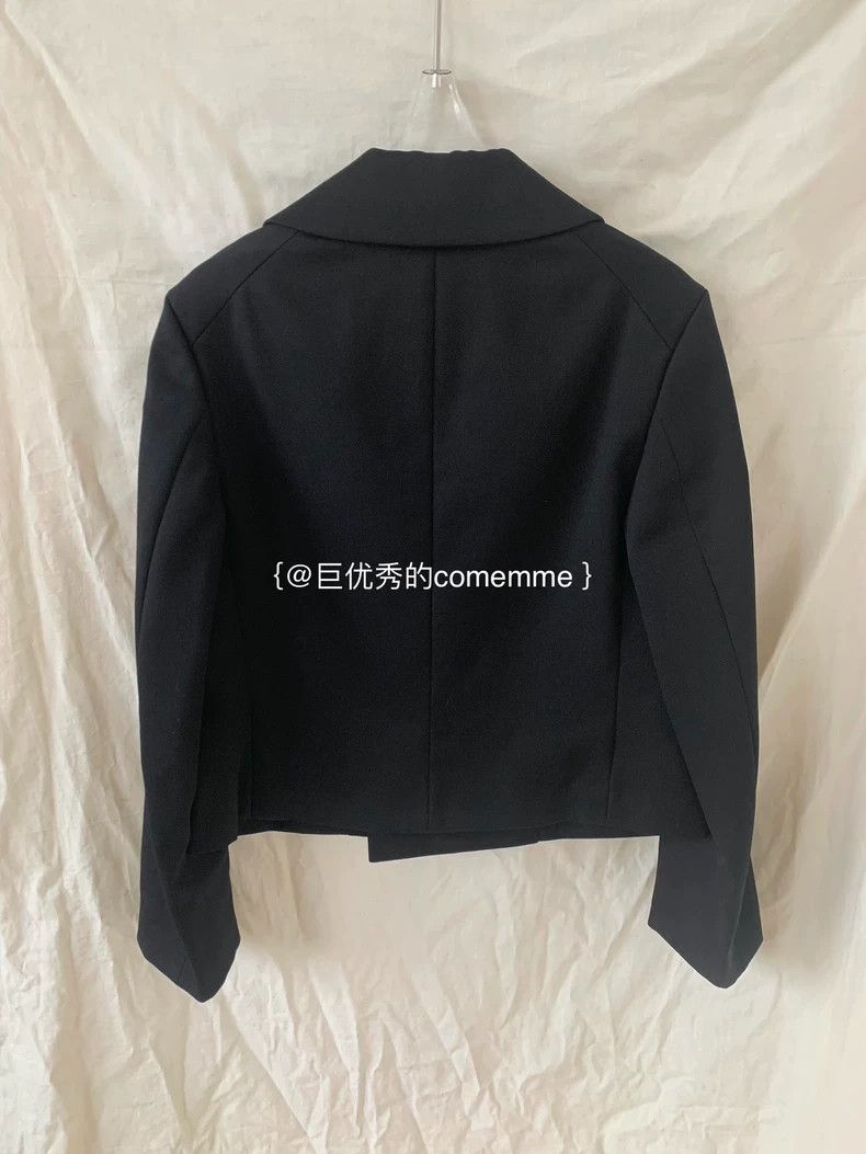 Comme des Garcons Comme Des Garcons Black Lapel Fake Double Breasted Long Sl Size M / US 6-8 / IT 42-44 - 6 Thumbnail