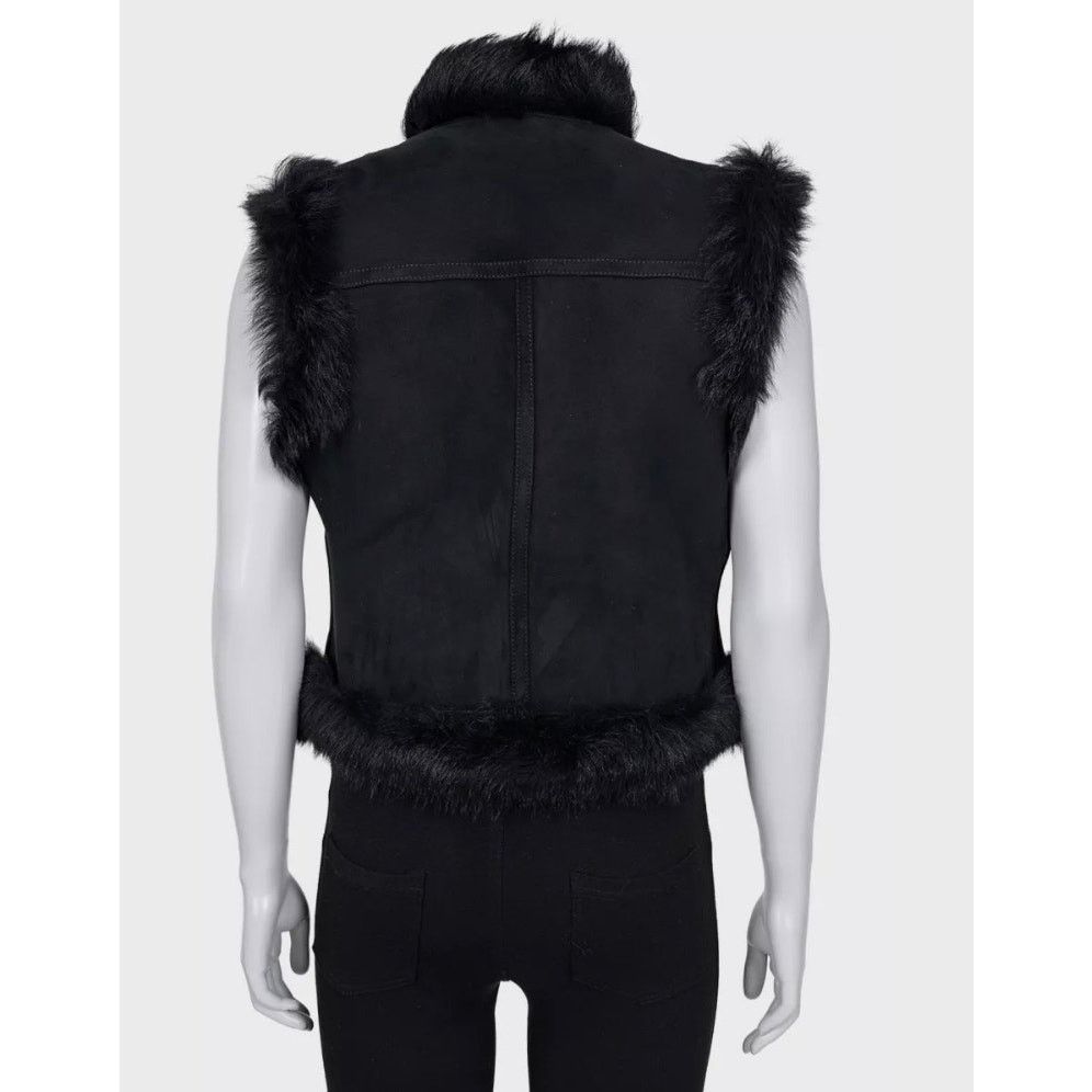 Balmain Balmain Black Lambskin Leather Vest - Size IT40 / S Size M / US 6-8 / IT 42-44 - 4 Thumbnail